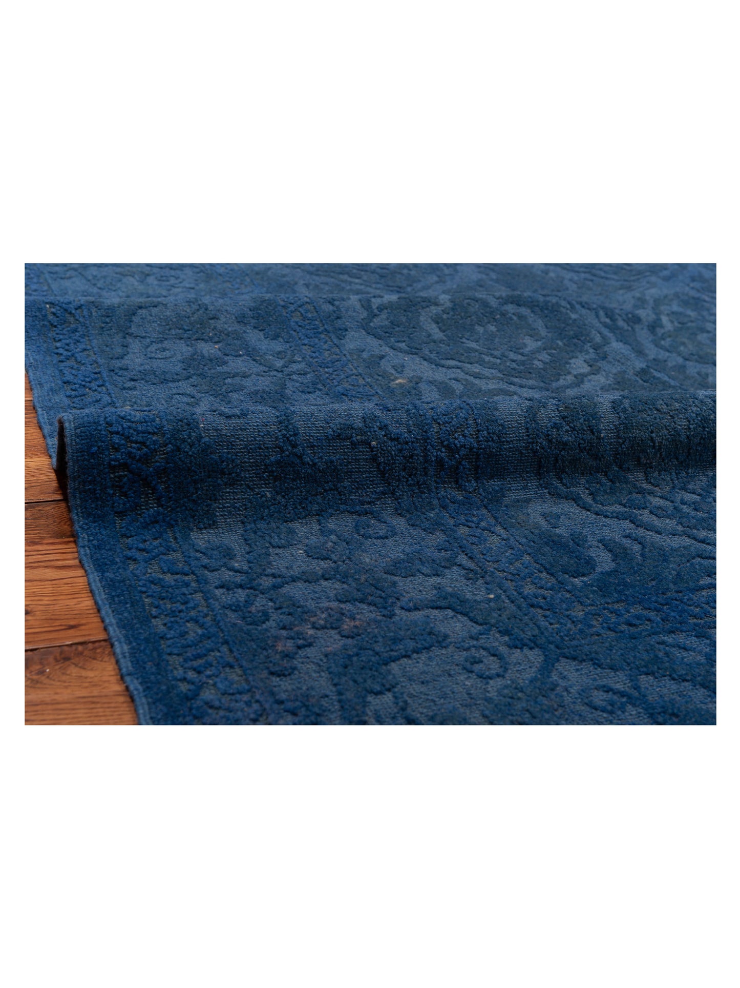 Pasha Color Bouquet 111985 Indigo Indigo Transitional Hand Knotted Rug