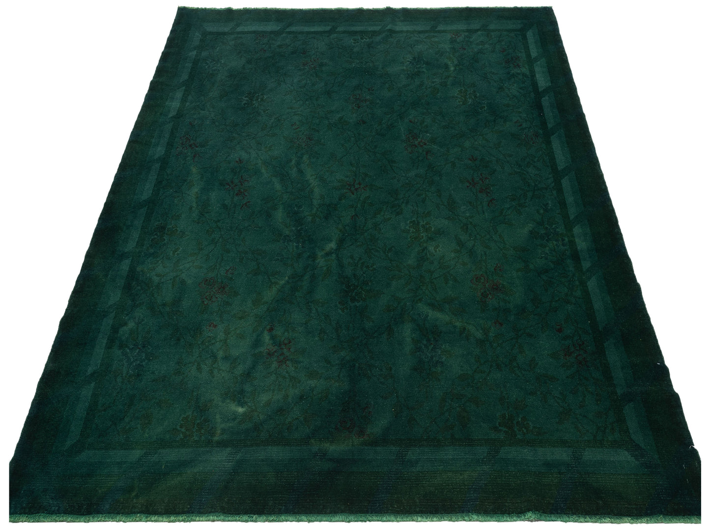 Pasha Vintage 112152 Green  Contemporary Hand Knotted Rug