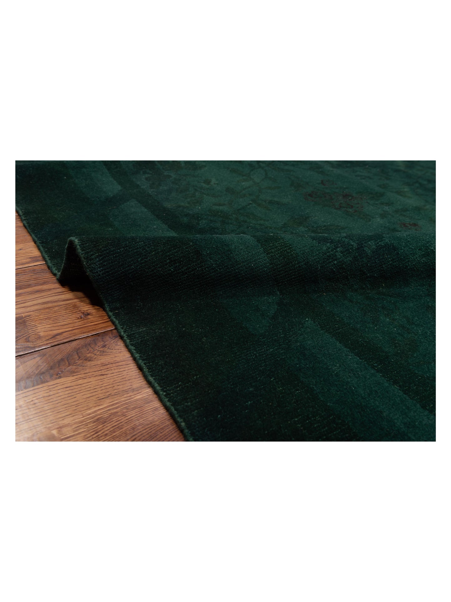 Pasha Vintage 112152 Green  Contemporary Hand Knotted Rug