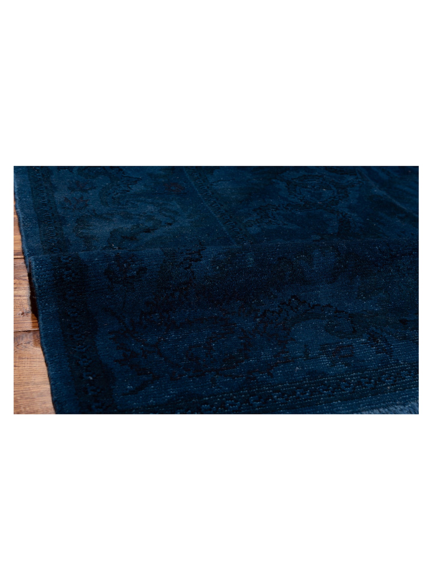 Pasha Vintage 112166 Dark Blue  Transitional Hand Knotted Rug