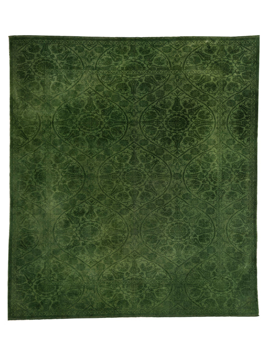 Pasha Color Bouquet 112308 Green Transitional Hand Knotted Rug