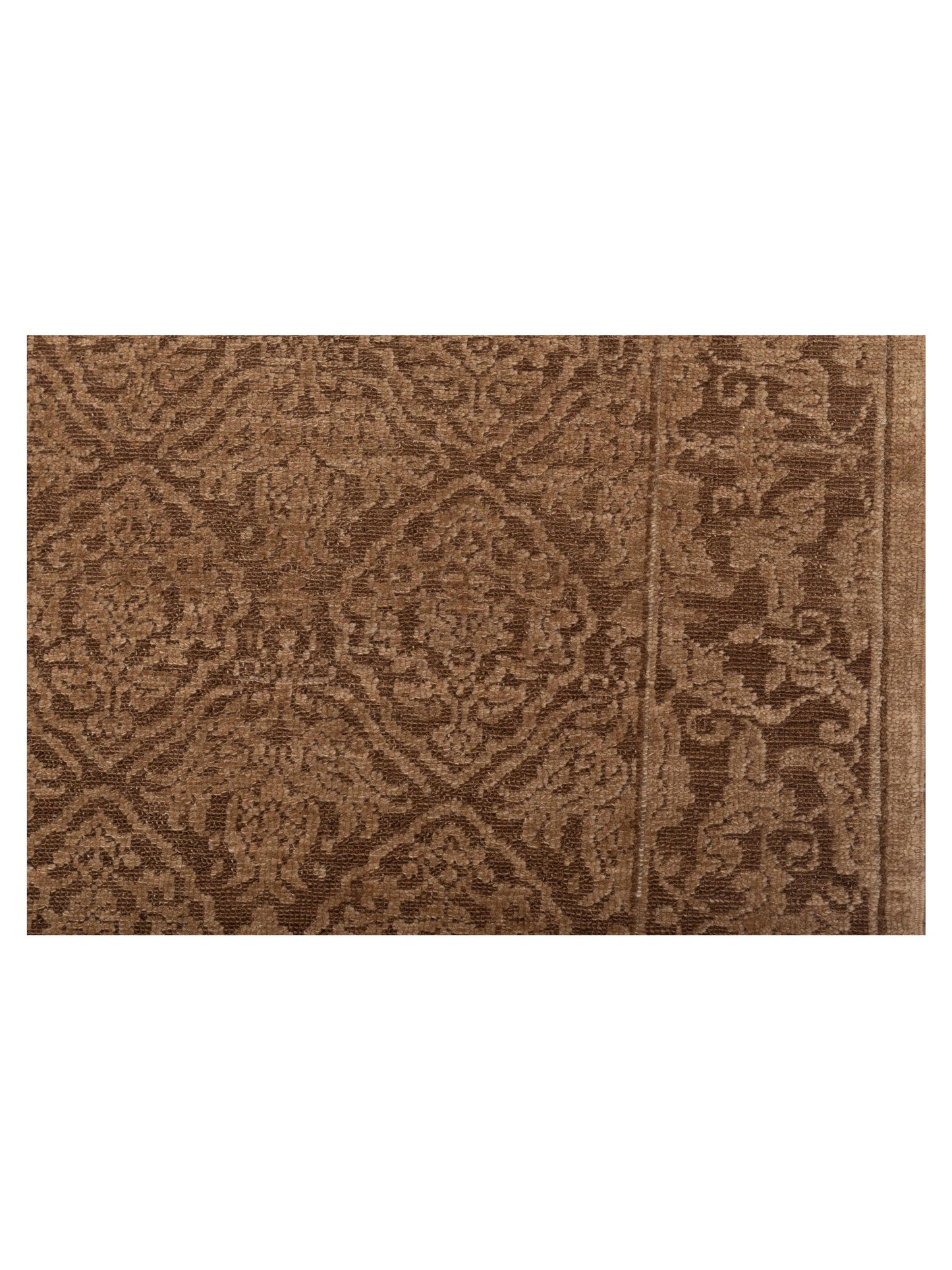 Pasha Defne Tulip Dark Brown Brown Transitional Hand Knotted Rug