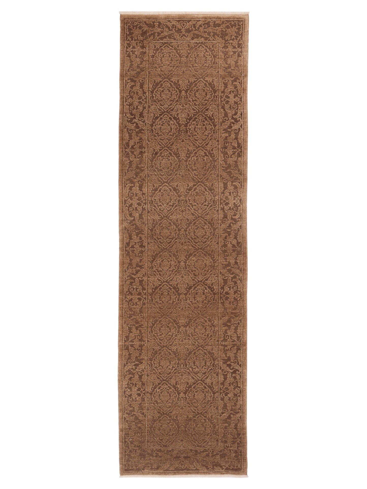 Pasha Defne Tulip Dark Brown Transitional Hand Knotted Rug