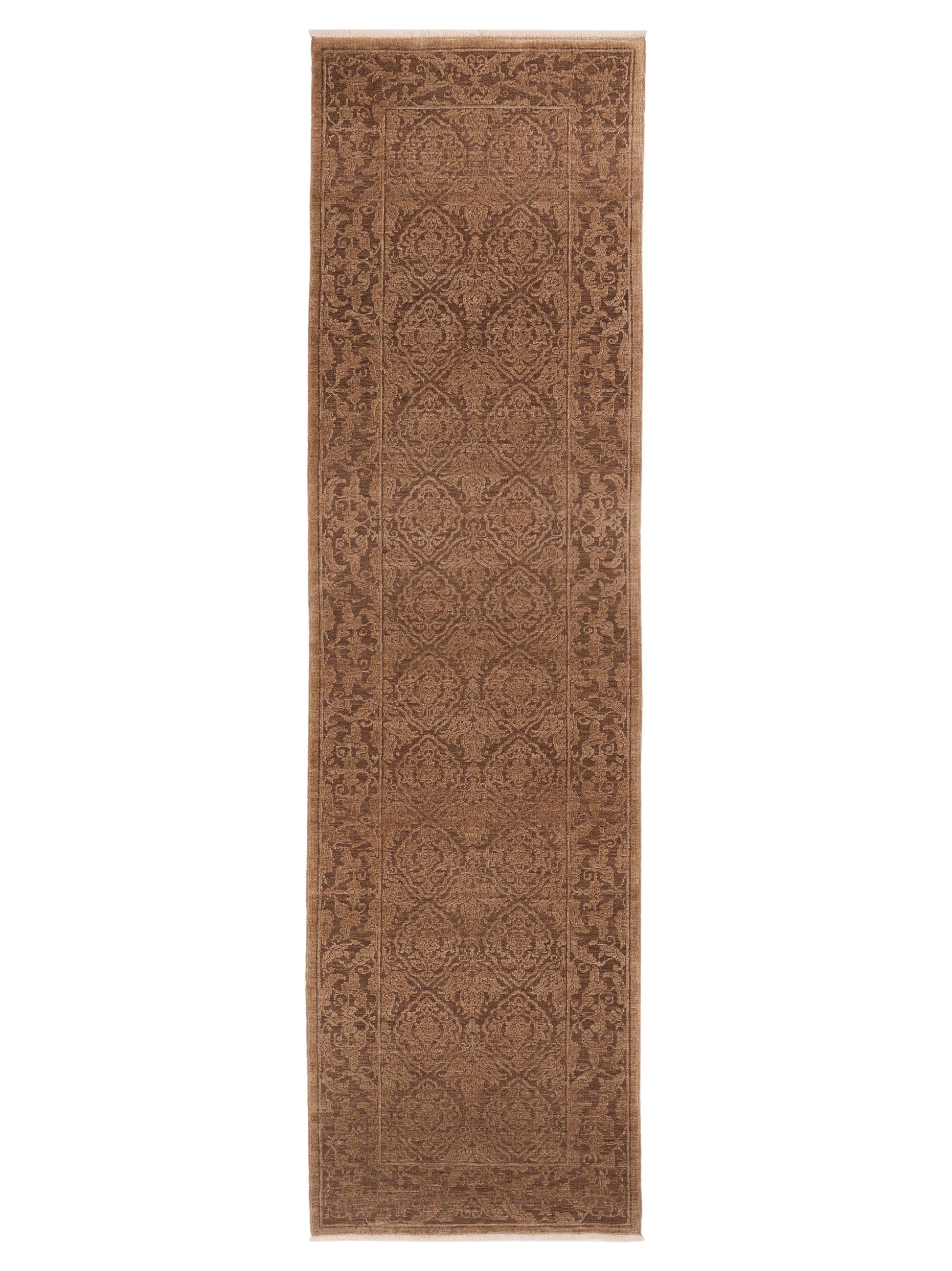 Pasha Defne Tulip Dark Brown Transitional Hand Knotted Rug