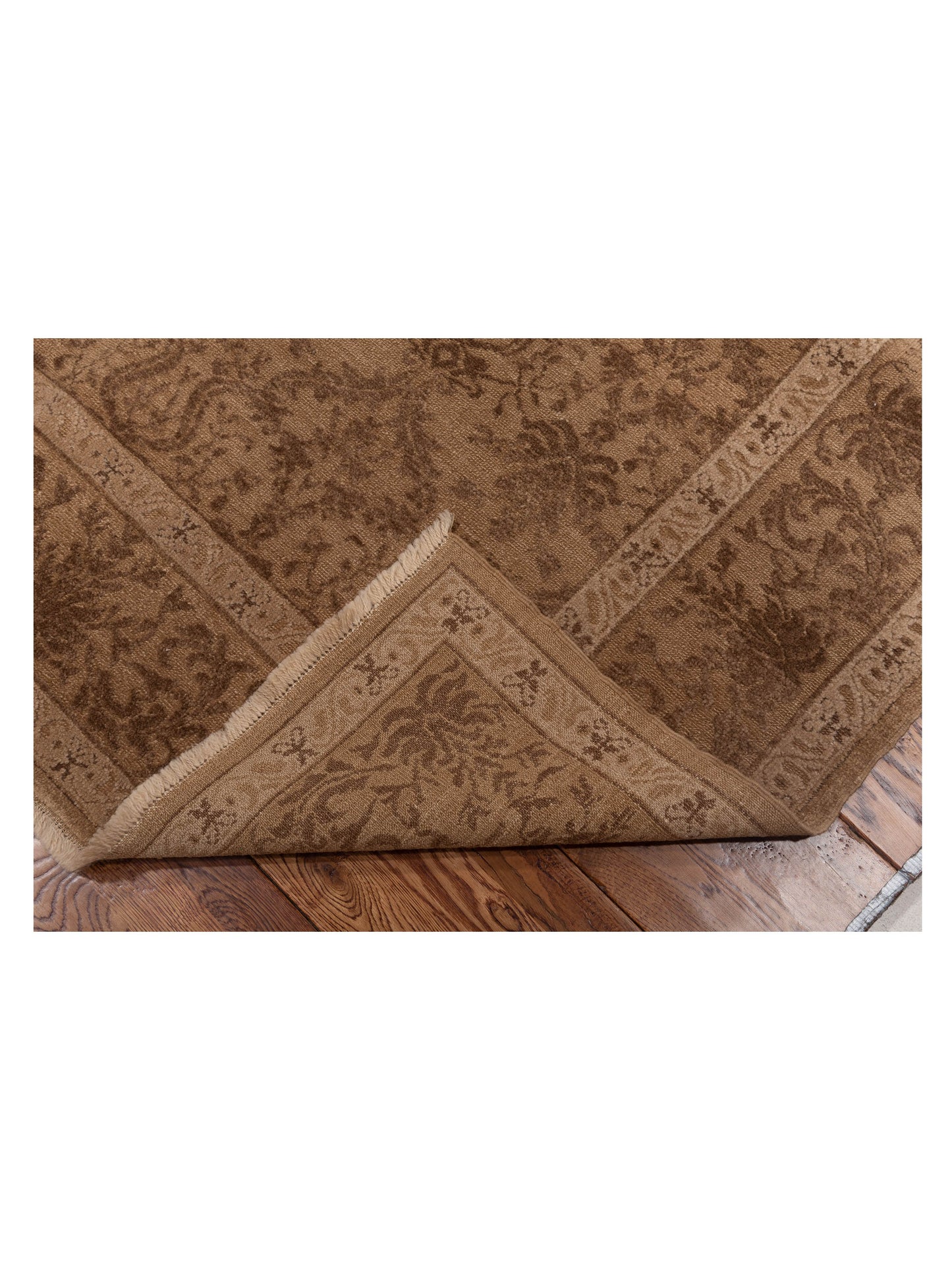 Pasha Defne Begonia Light Brown Brown Transitional Hand Knotted Rug