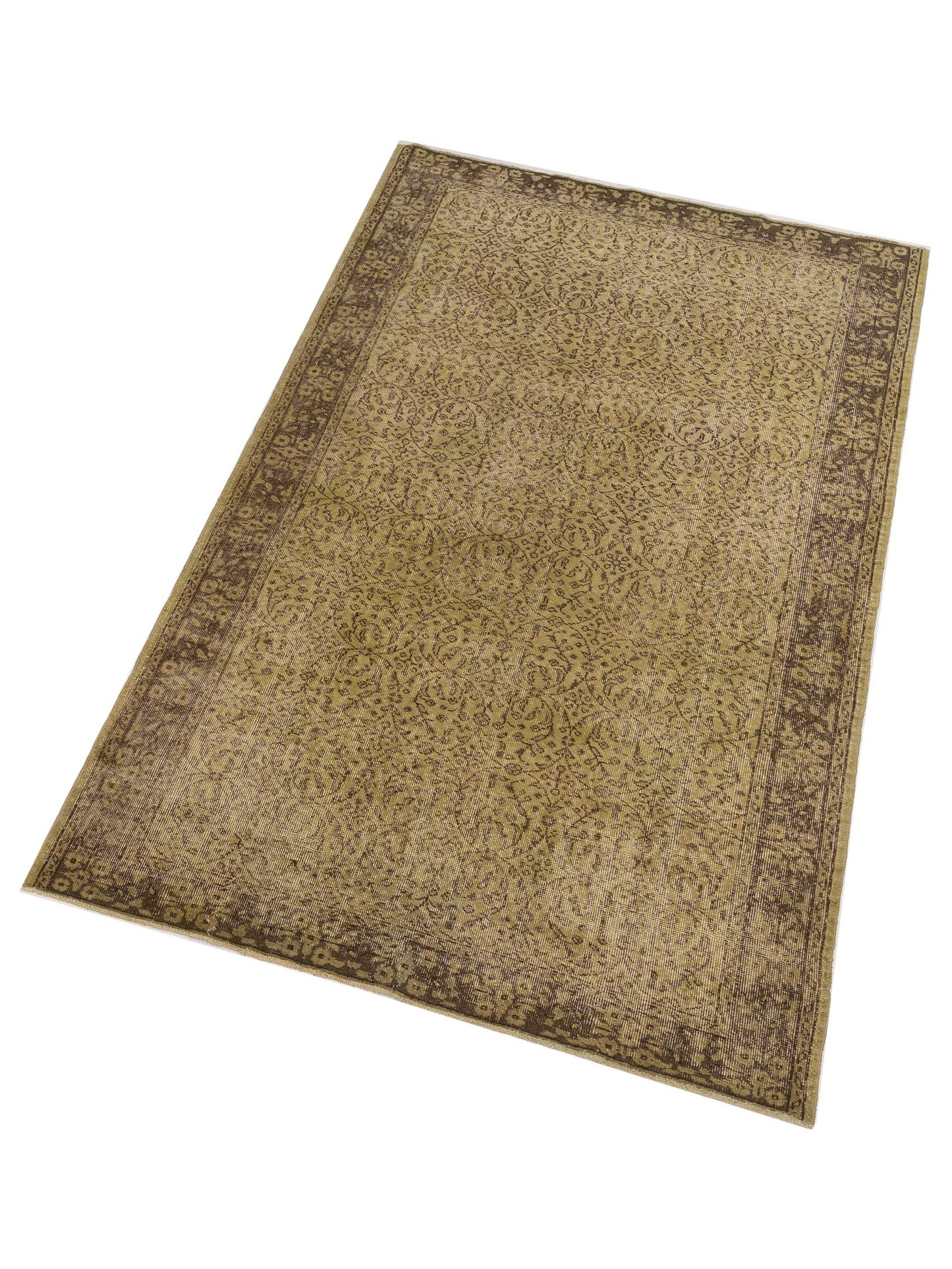 Pasha Vintage 112374 Green  Transitional Hand Knotted Rug