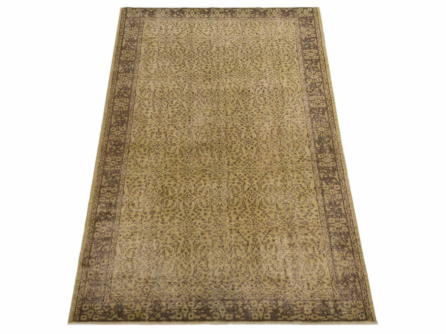 Pasha Vintage 112374 Green  Transitional Hand Knotted Rug