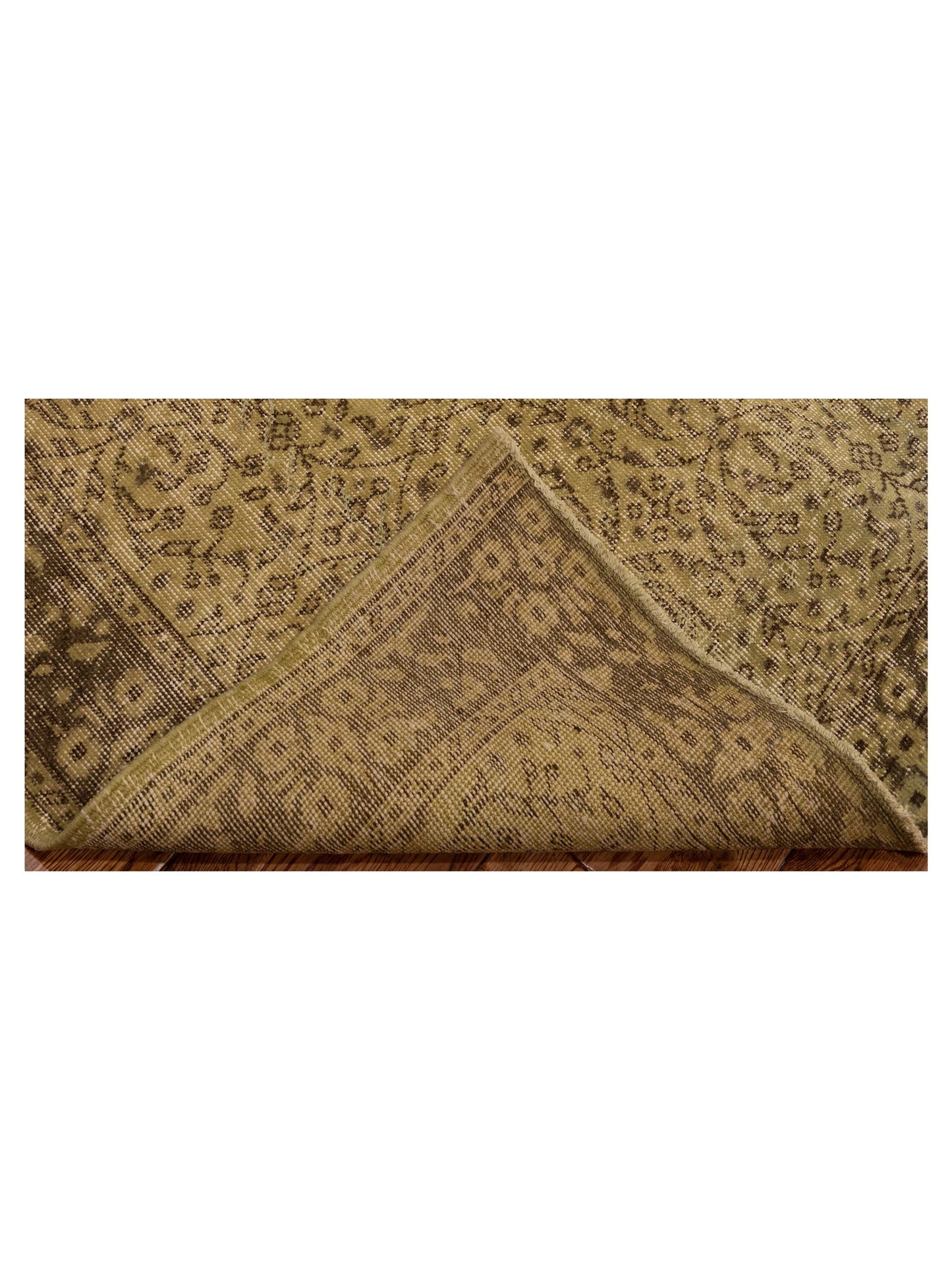 Pasha Vintage 112374 Green  Transitional Hand Knotted Rug