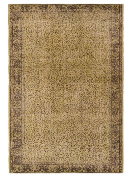 Pasha Vintage 112374 Green Transitional Hand Knotted Rug