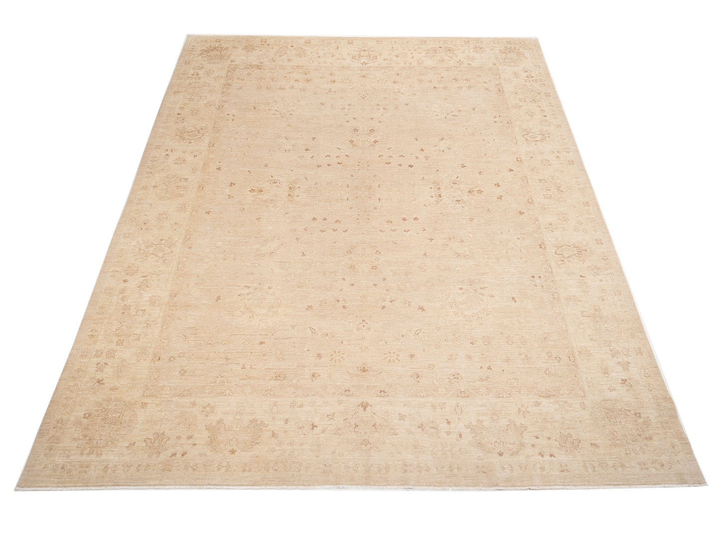 Nomad Laila 112485 Silver Cream Transitional Hand Knotted Rug