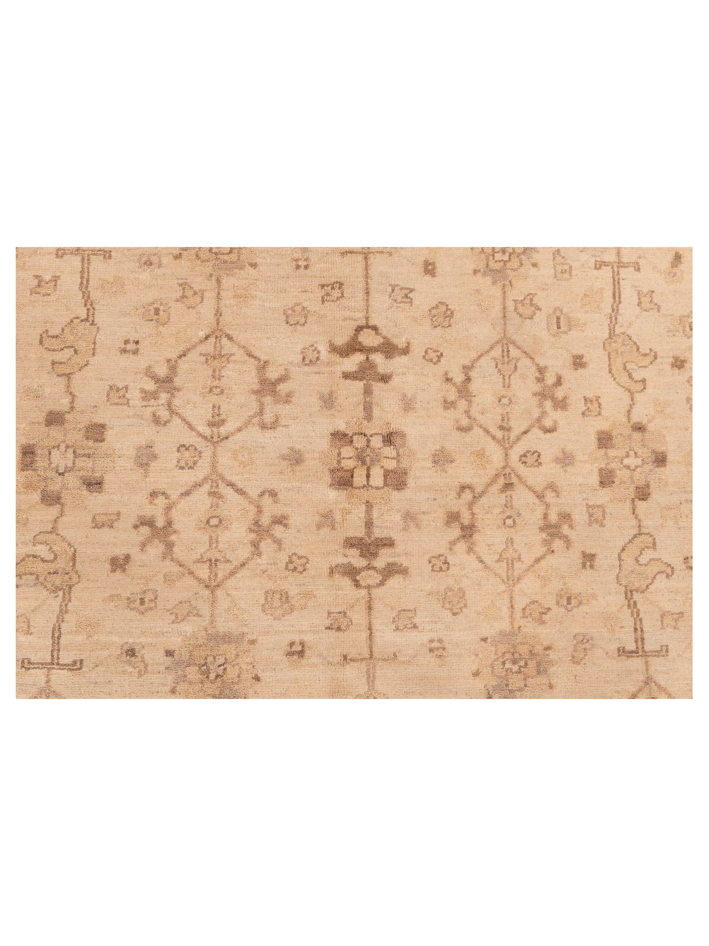 Nomad Laila 112499 Ivory Gold Transitional Hand Knotted Rug