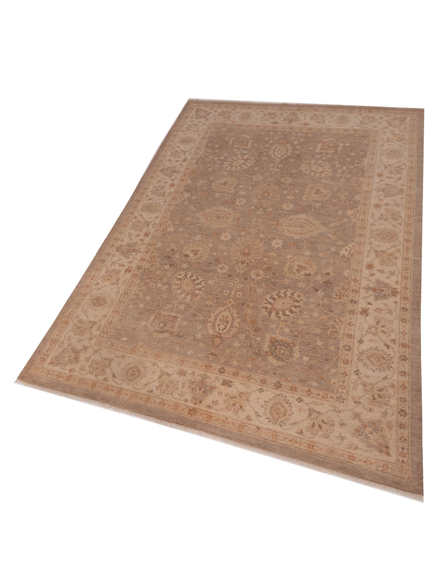 Nomad Laila 112577 Silver Ivory Transitional Hand Knotted Rug