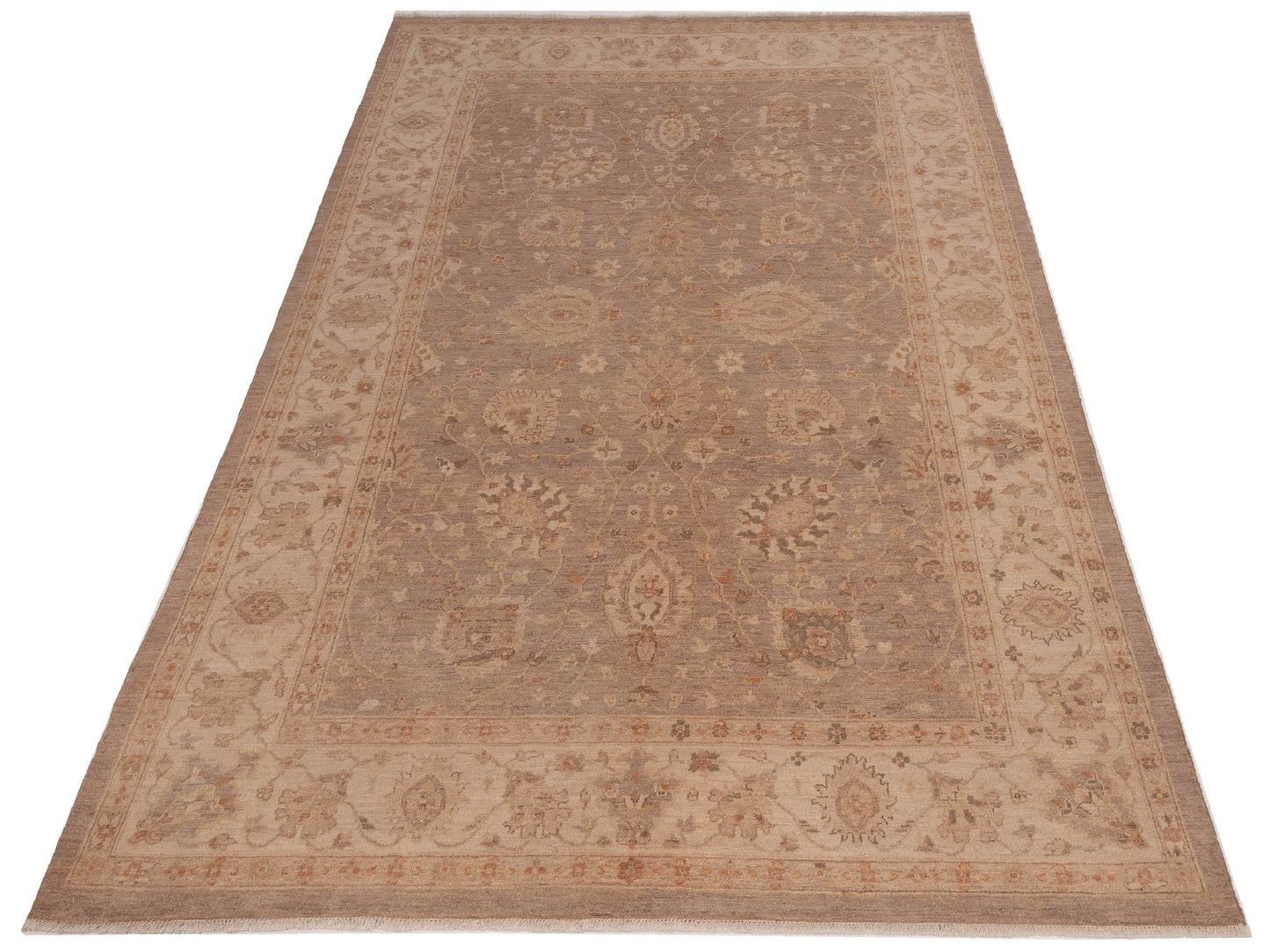 Nomad Laila 112577 Silver Ivory Transitional Hand Knotted Rug