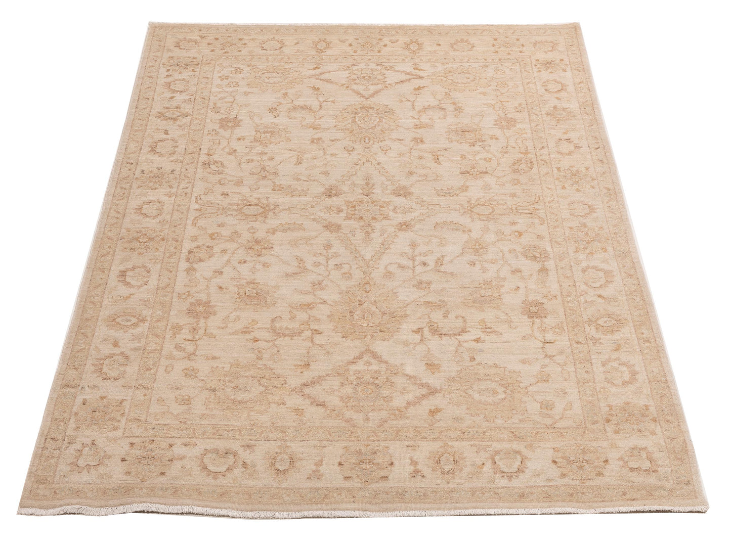 Nomad Laila 112579 Ivory Ivory Transitional Hand Knotted Rug