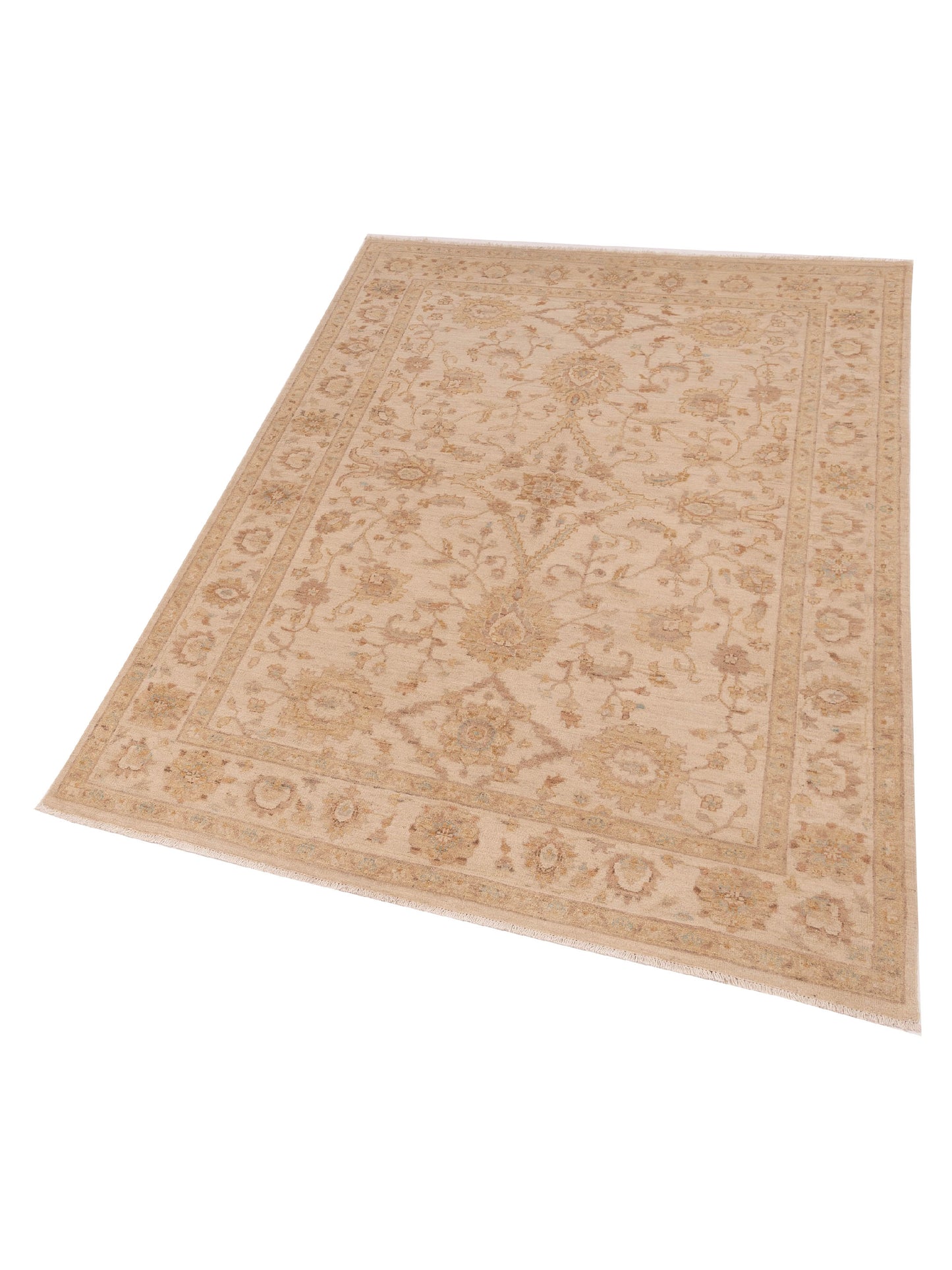 Nomad Laila 112579 Ivory Ivory Transitional Hand Knotted Rug