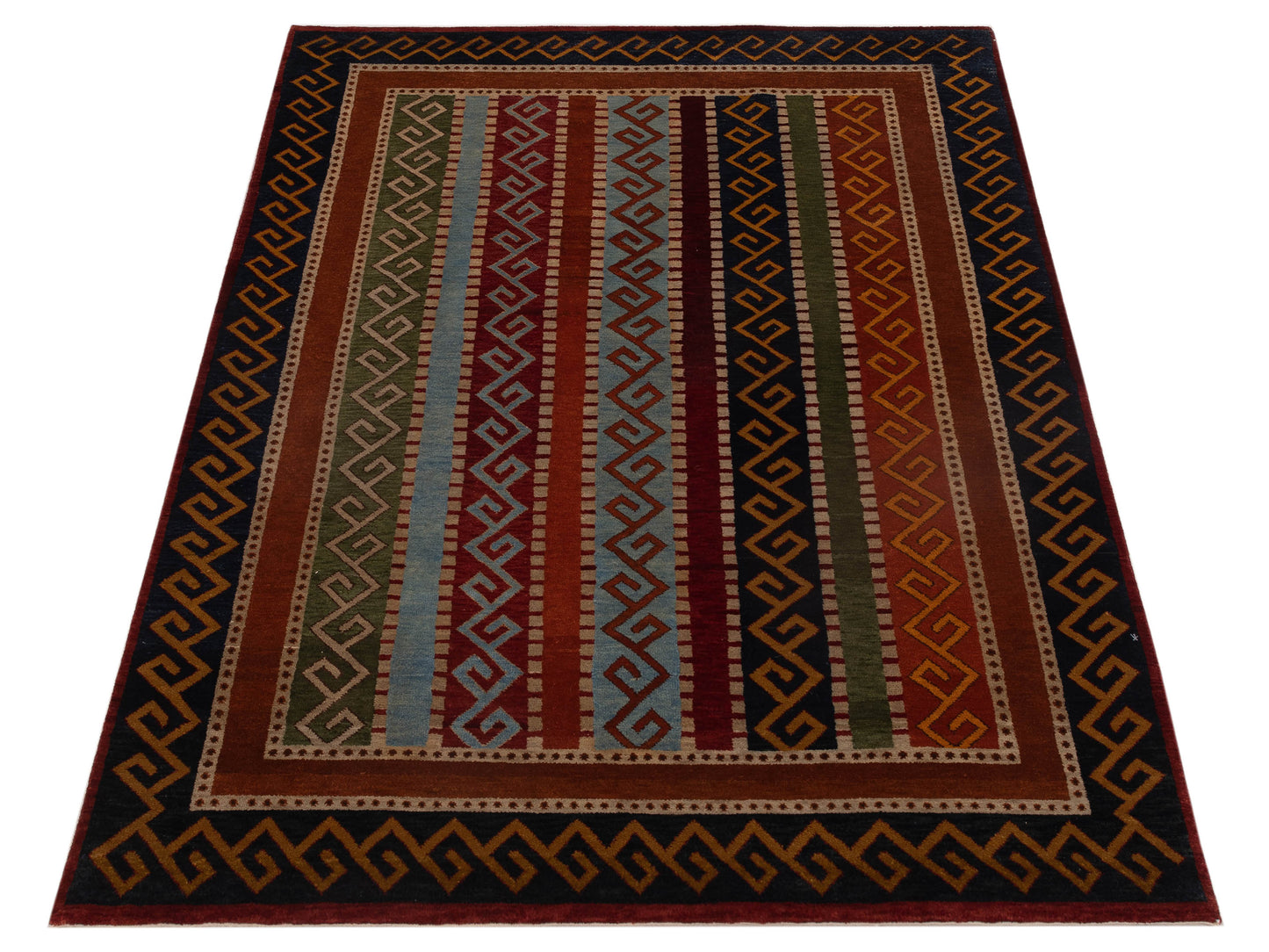 Rajpur Shawl 112822 Multi  Tribal Hand Knotted Rug