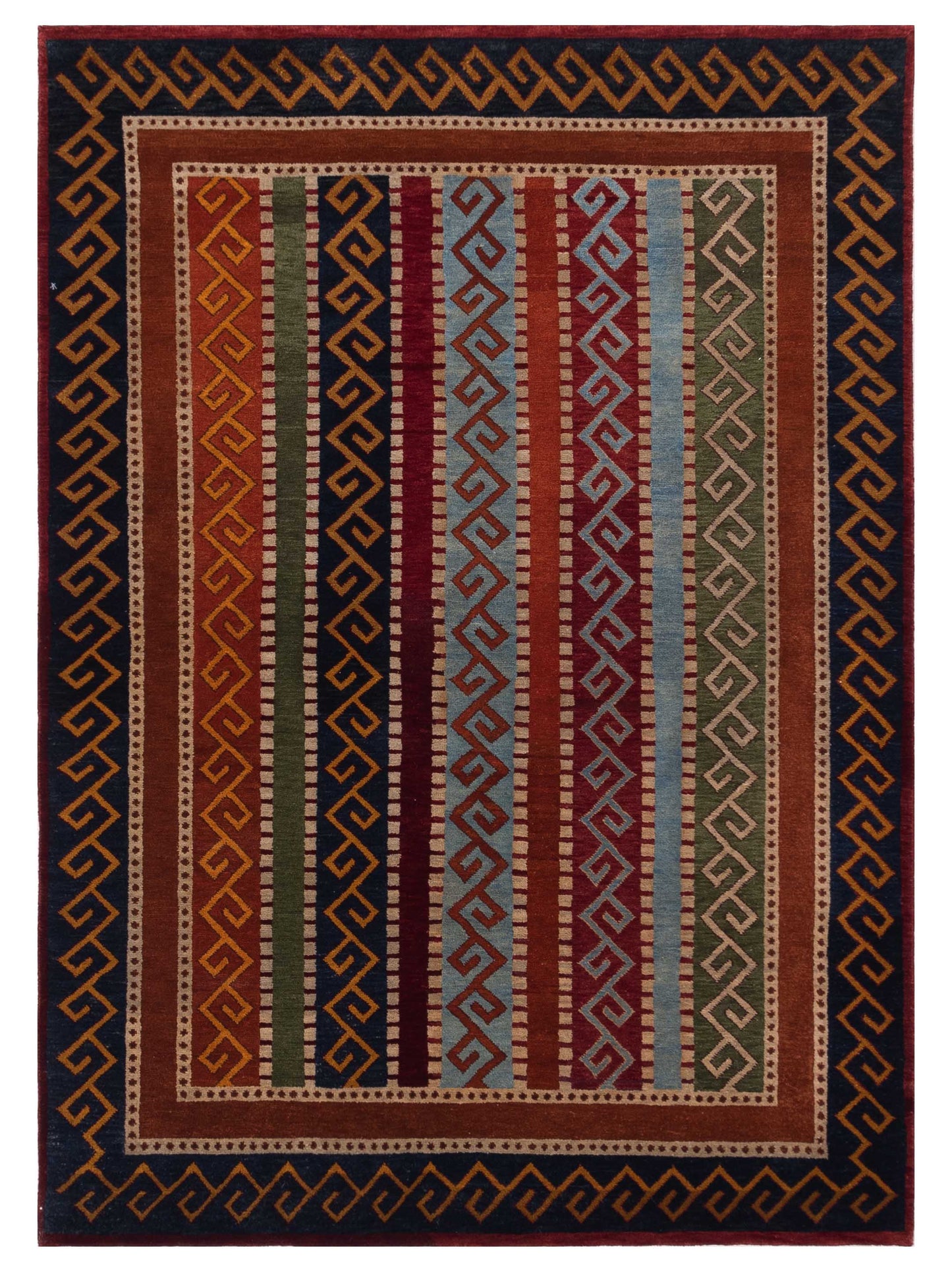 Rajpur Shawl 112822 Multi Tribal Hand Knotted Rug