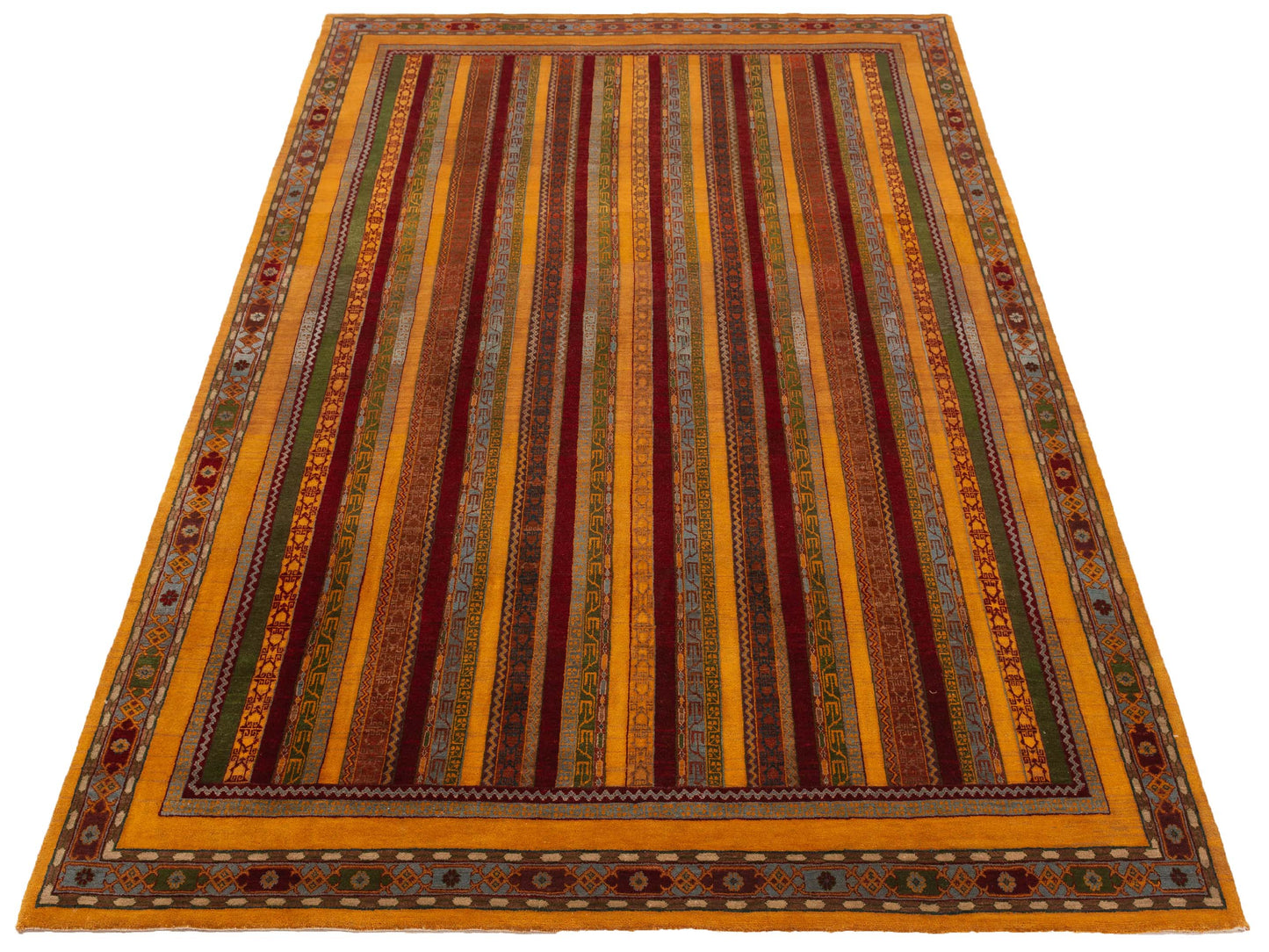 Rajpur Shawl 112848 Multi  Tribal Hand Knotted Rug