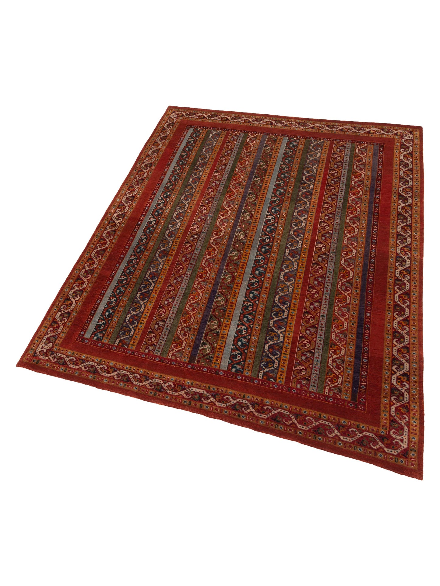 Rajpur Shawl 112856 Multi  Tribal Hand Knotted Rug