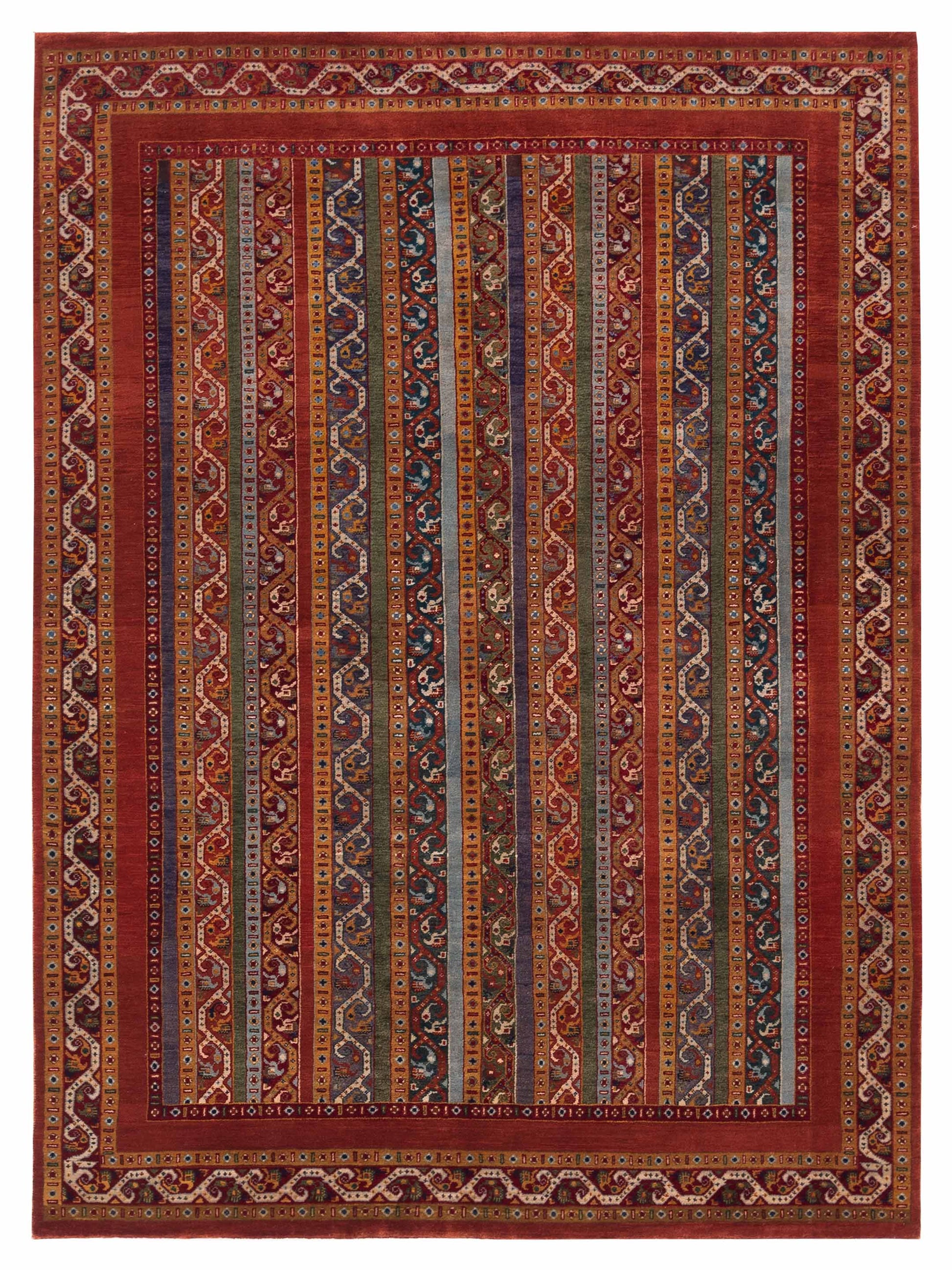 Rajpur Shawl 112856 Multi Tribal Hand Knotted Rug