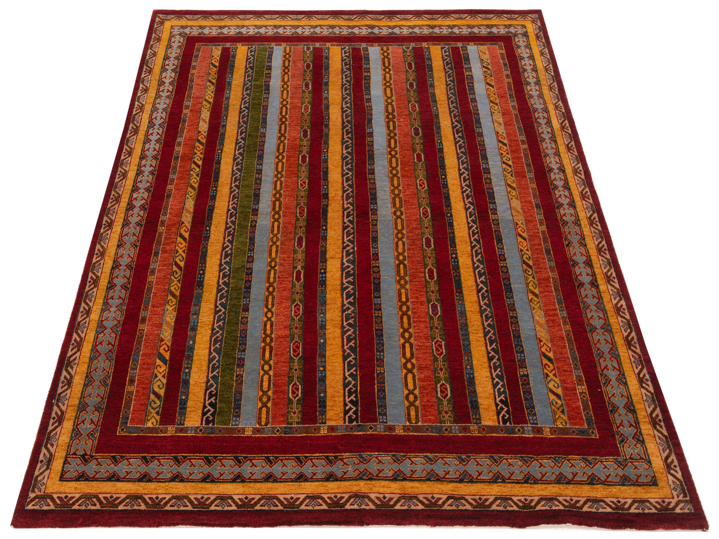 Rajpur Shawl 112862 Multi  Tribal Hand Knotted Rug