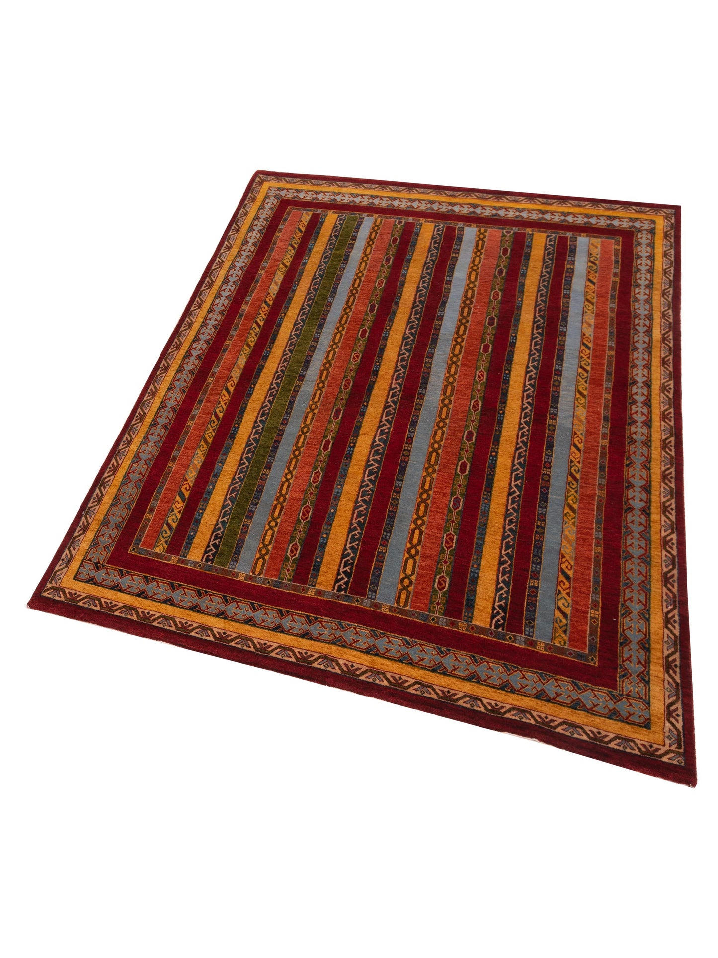 Rajpur Shawl 112862 Multi  Tribal Hand Knotted Rug