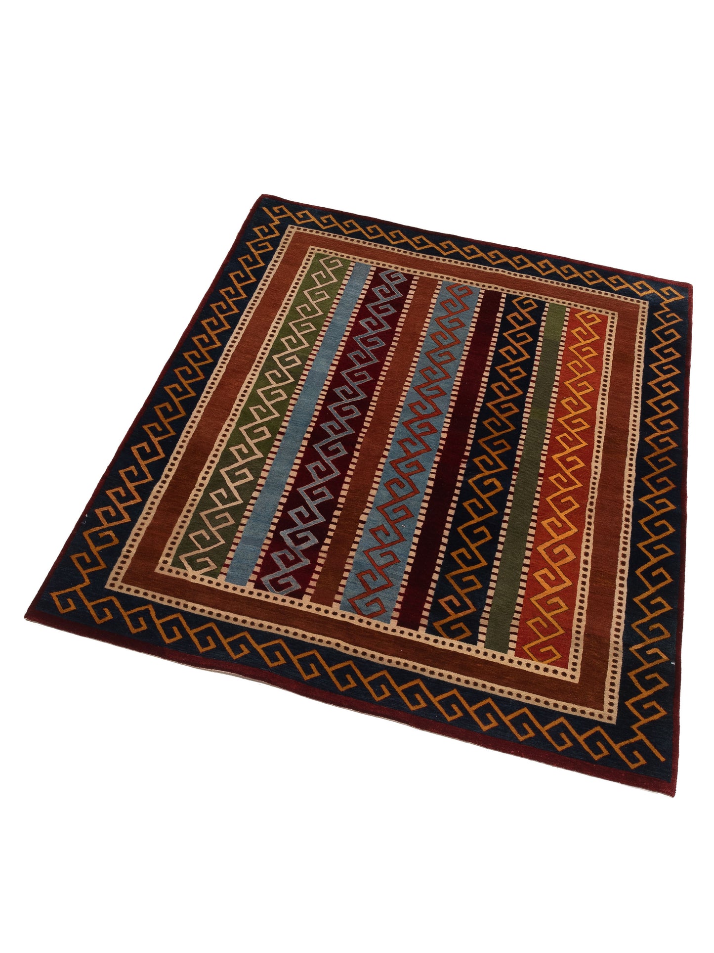 Rajpur Shawl 112863 Multi  Tribal Hand Knotted Rug