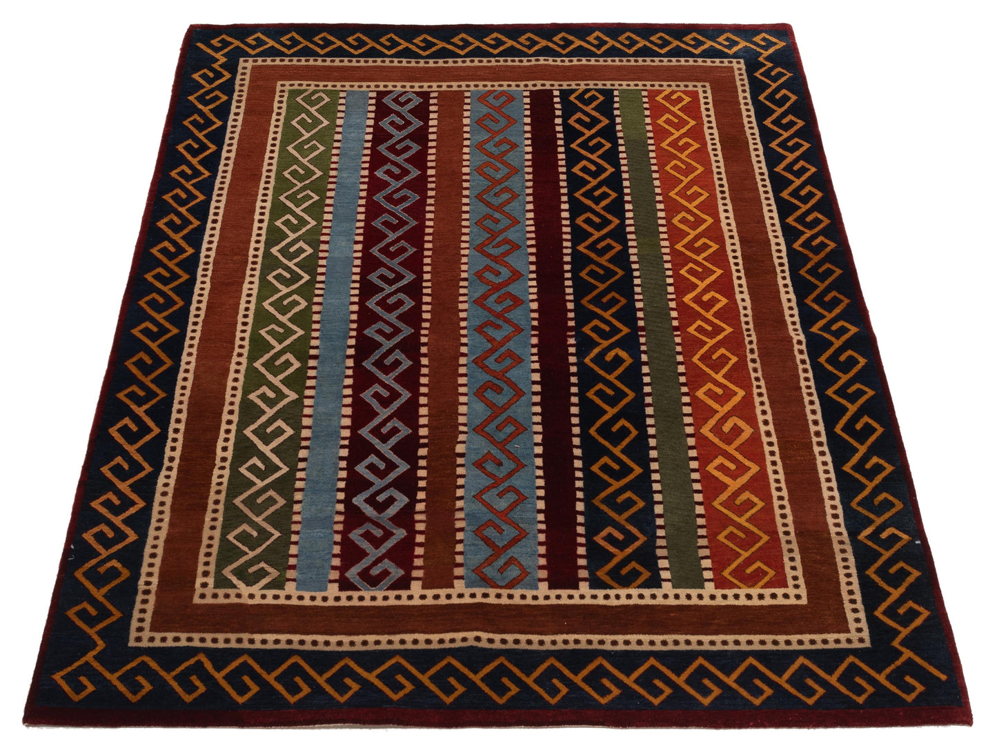 Rajpur Shawl 112863 Multi  Tribal Hand Knotted Rug