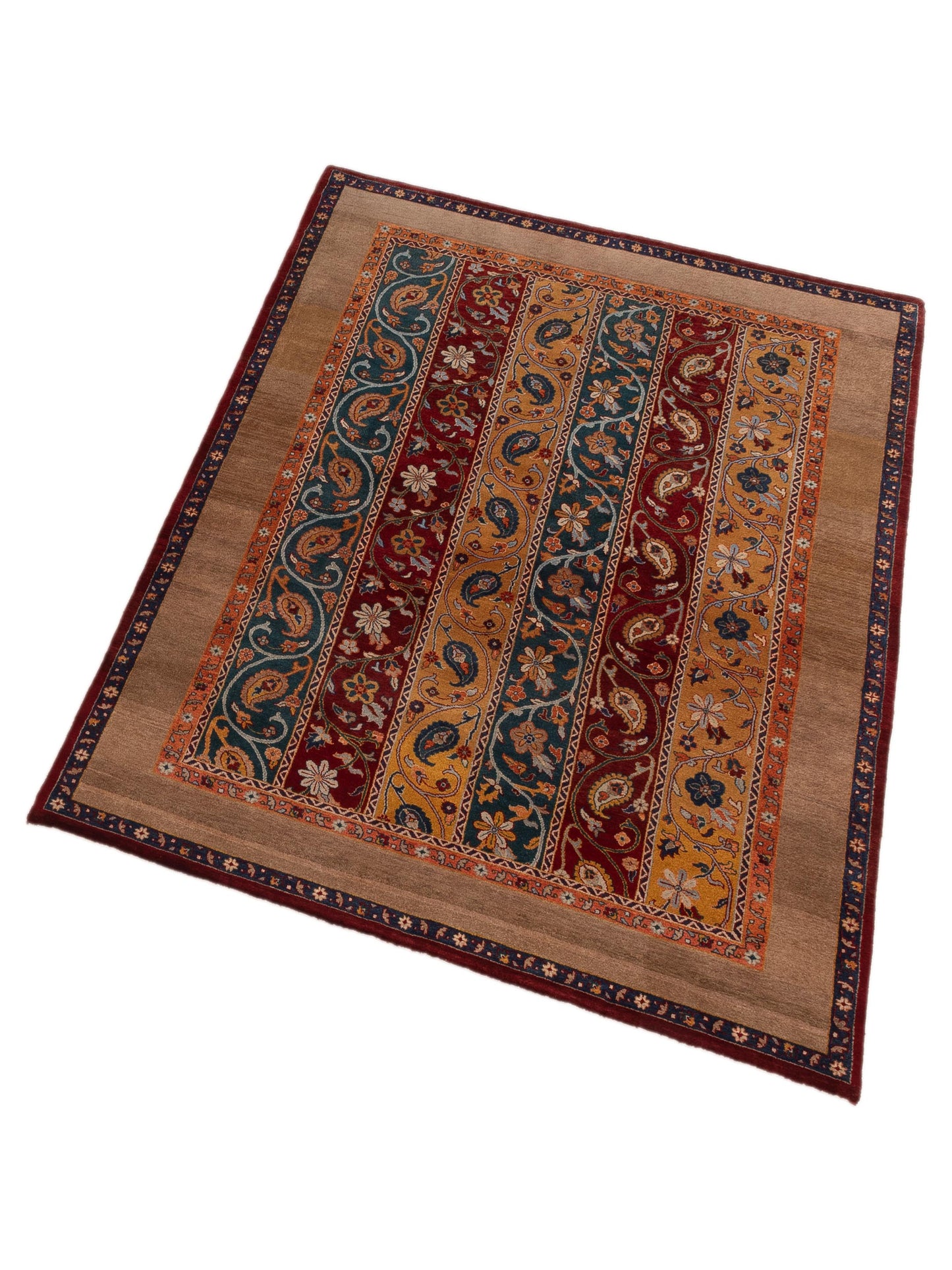 Rajpur Shawl 112865 Multi  Tribal Hand Knotted Rug