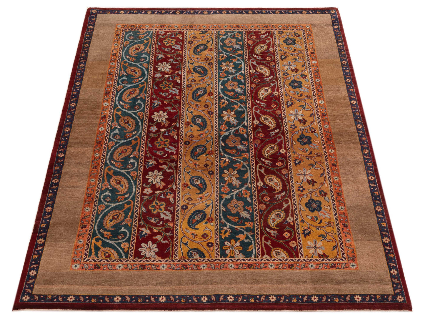 Rajpur Shawl 112865 Multi  Tribal Hand Knotted Rug