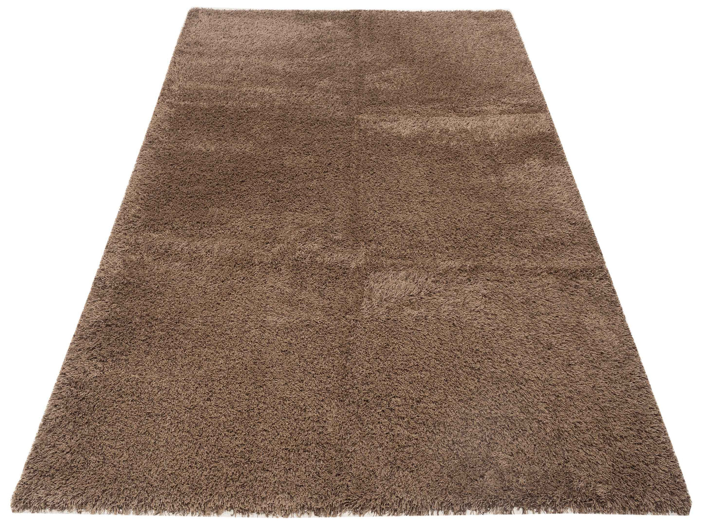 Bergamo Shaggy 112981 Light Brown  Contemporary Machine Made Rug