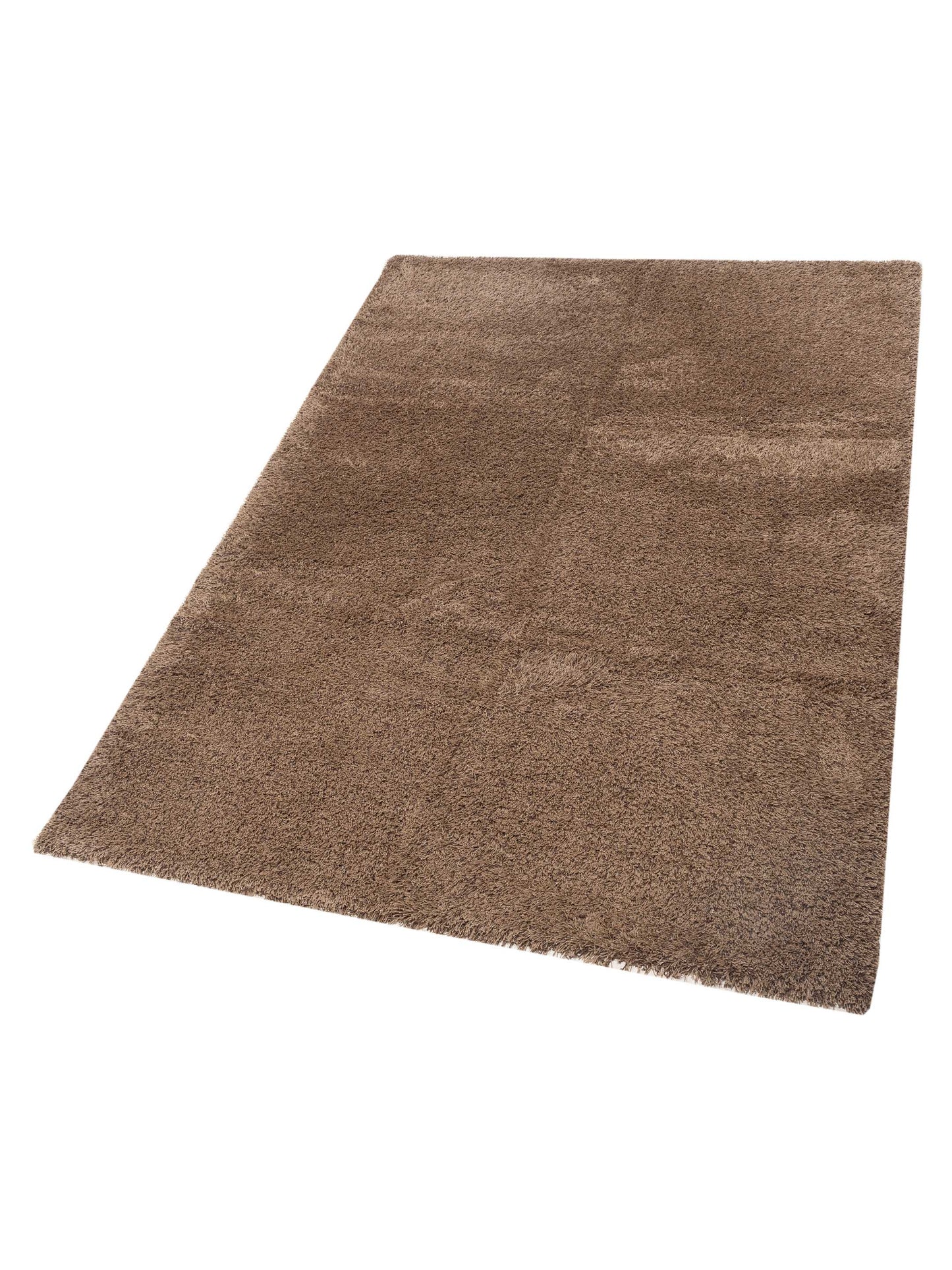 Bergamo Shaggy 112981 Light Brown  Contemporary Machine Made Rug