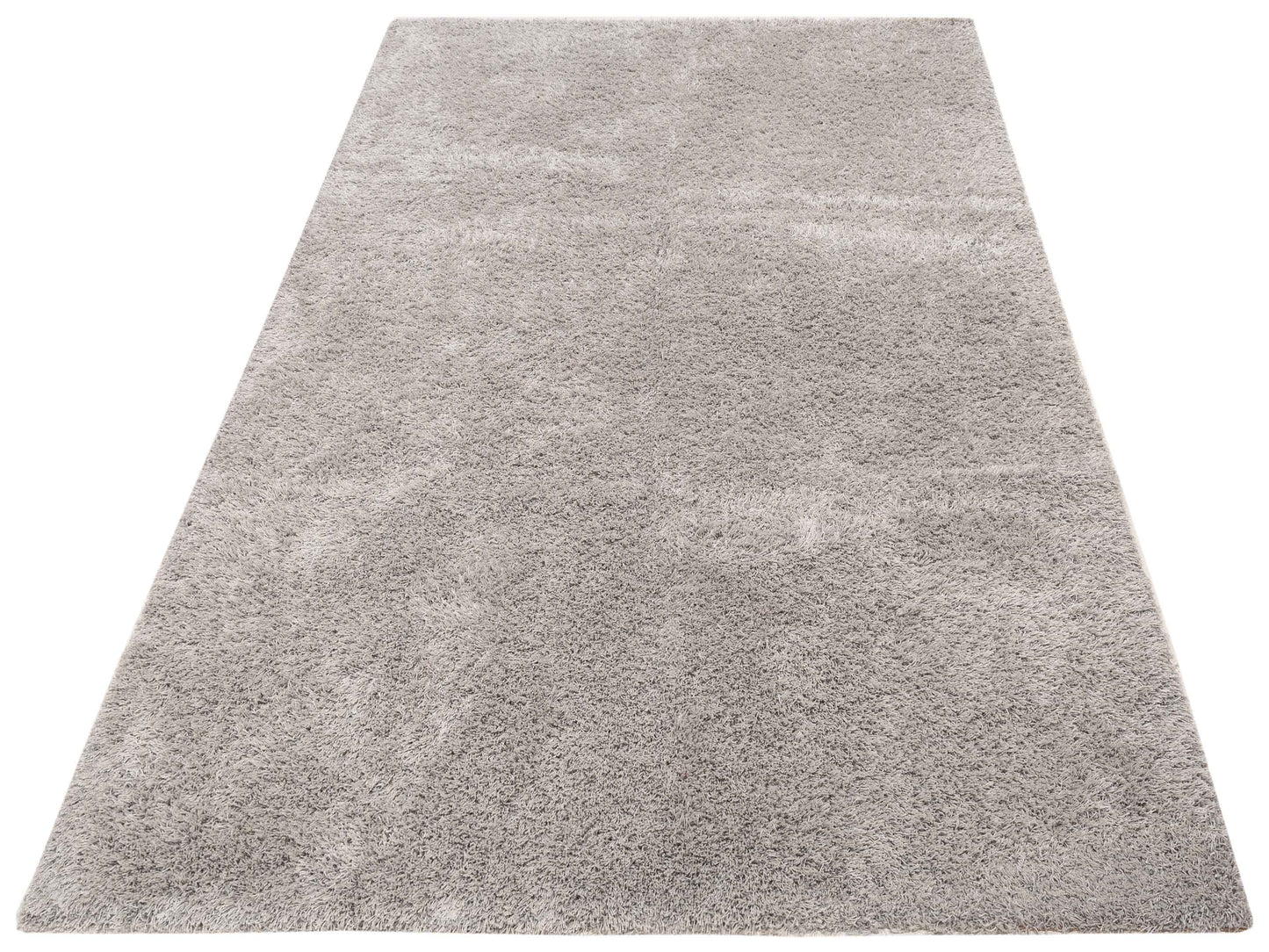 Bergamo Shaggy 112983 Silver  Contemporary Machine Made Rug