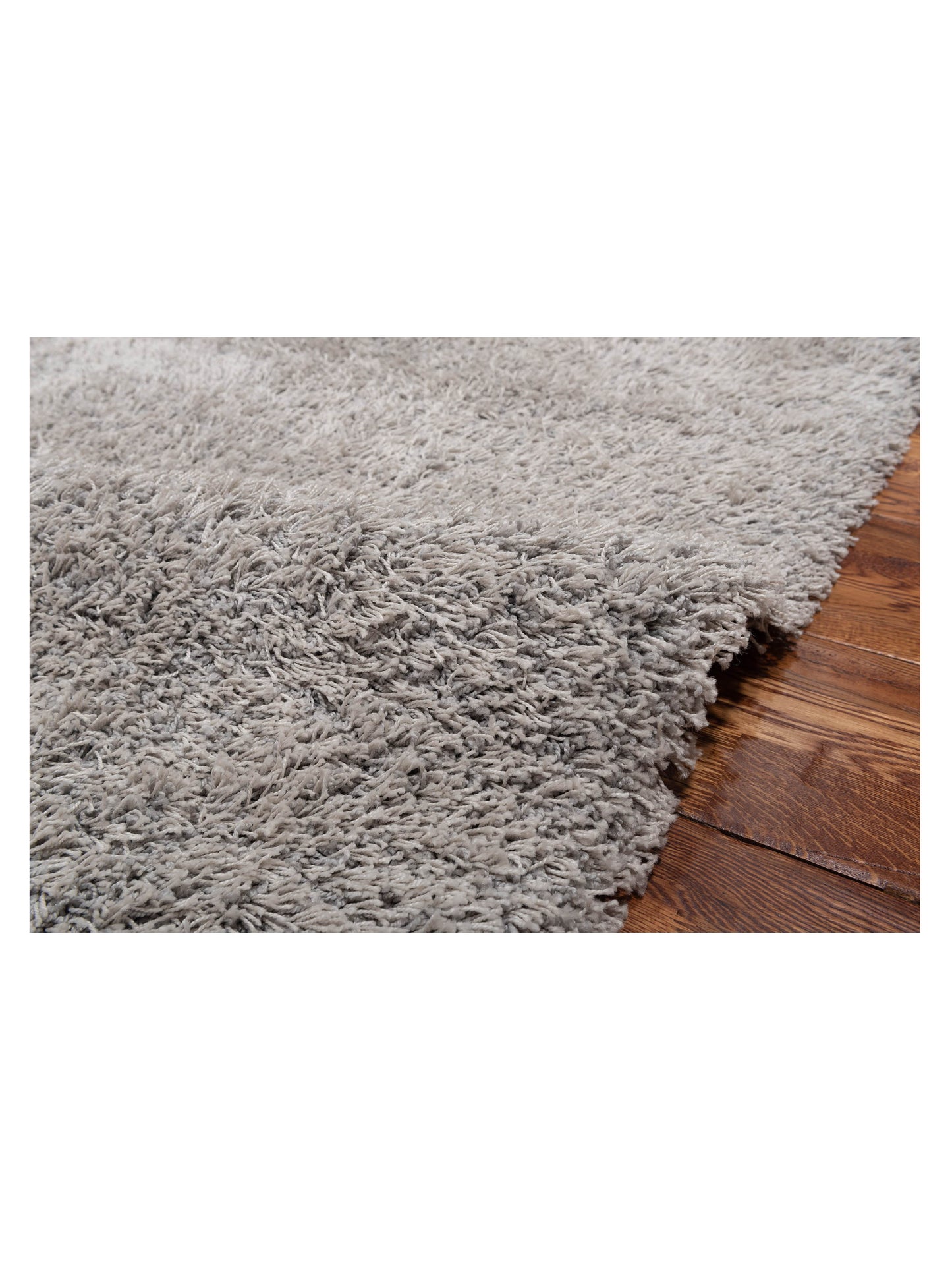 Bergamo Shaggy 112983 Silver  Contemporary Machine Made Rug