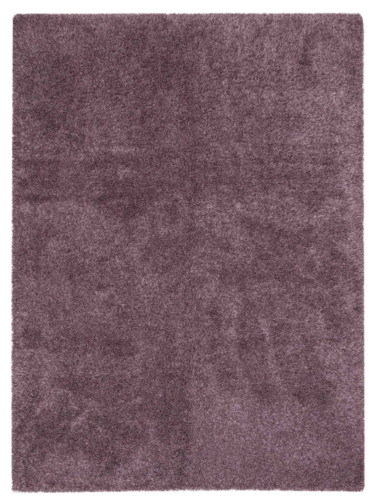 Bergamo Shaggy 112991 Purple Contemporary Machine Made Rug