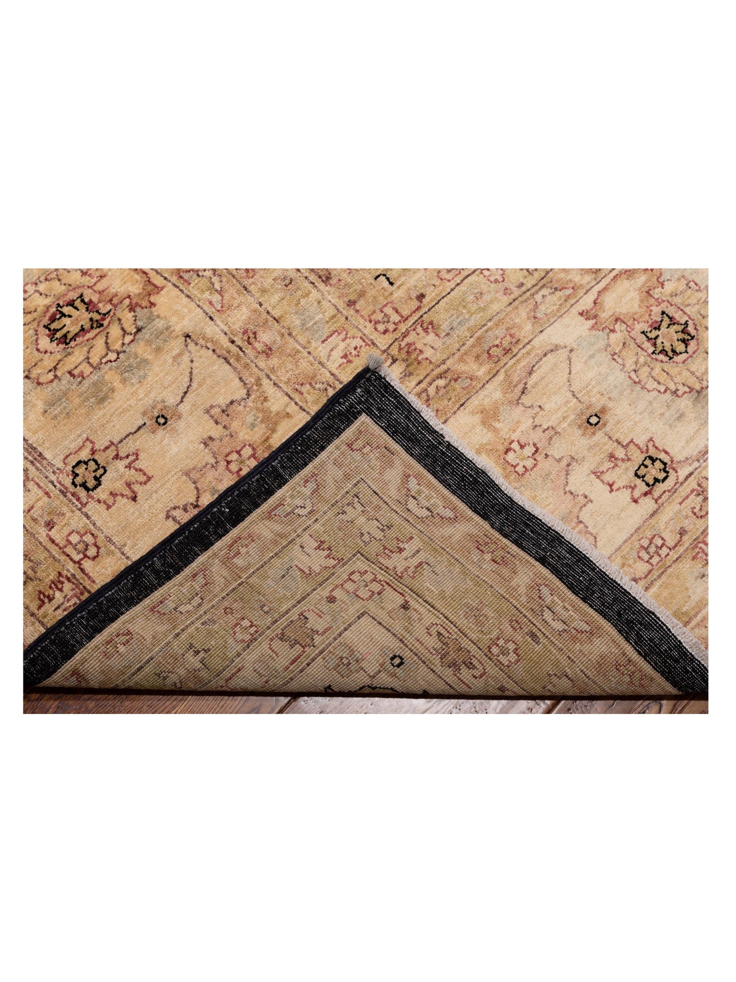 Pasha Sultan 113001 Black Ivory Traditional Hand Knotted Rug