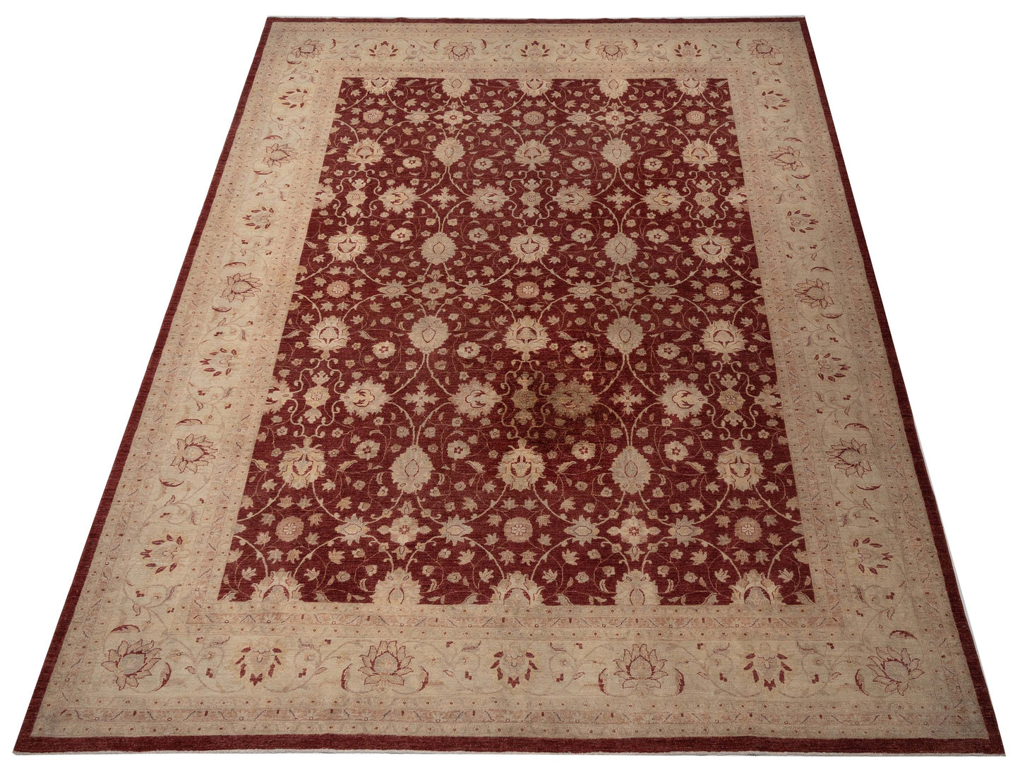 Pasha Sultan 113003 Red Ivory Traditional Hand Knotted Rug