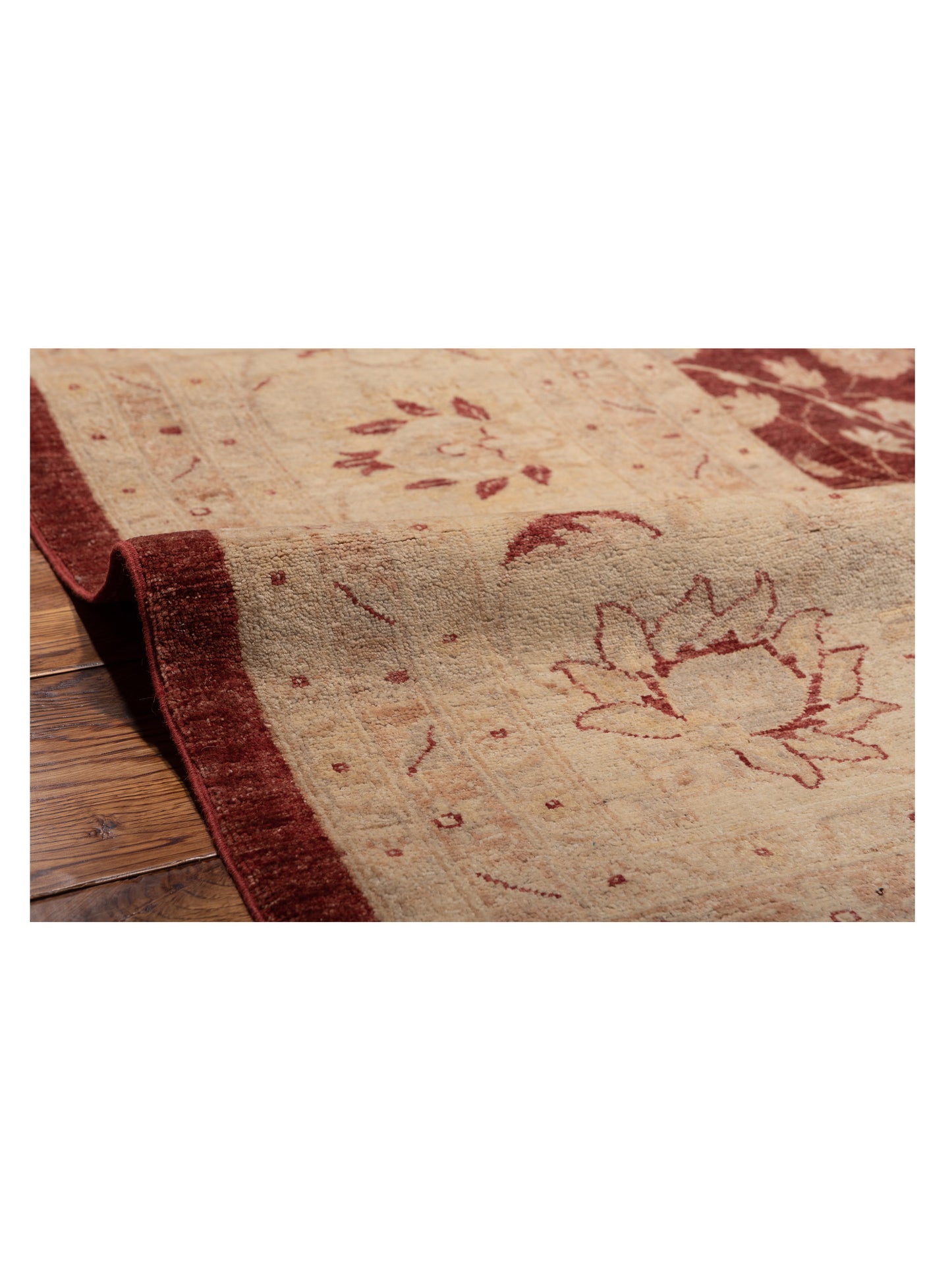 Pasha Sultan 113003 Red Ivory Traditional Hand Knotted Rug