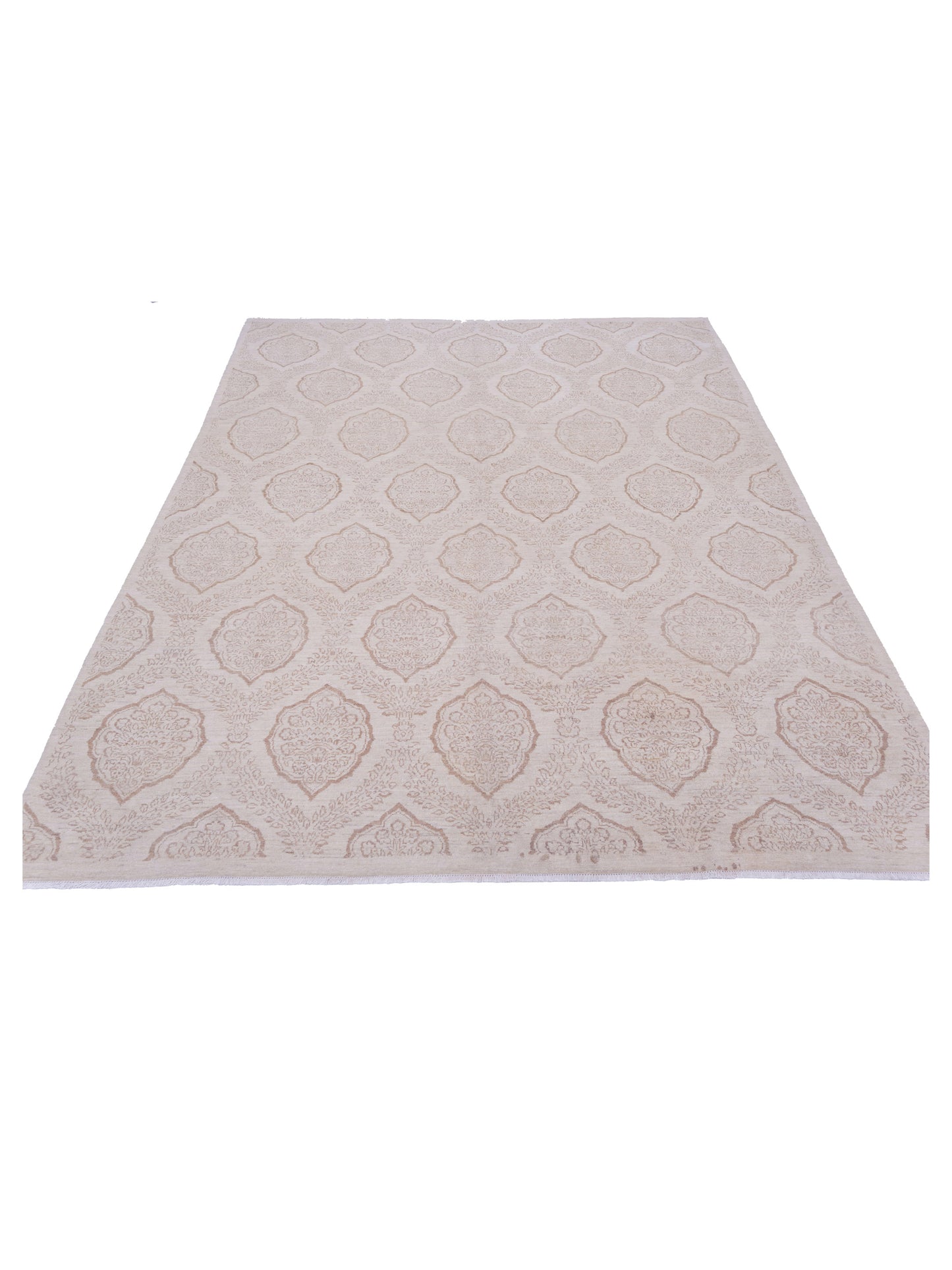 Nomad Laila 113088 Ivory Ivory Transitional Hand Knotted Rug