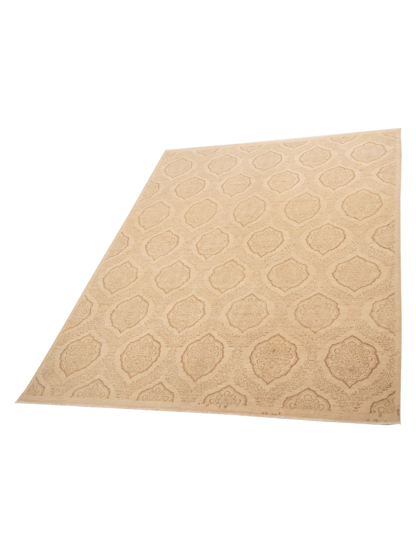 Nomad Laila 113088 Ivory Ivory Transitional Hand Knotted Rug