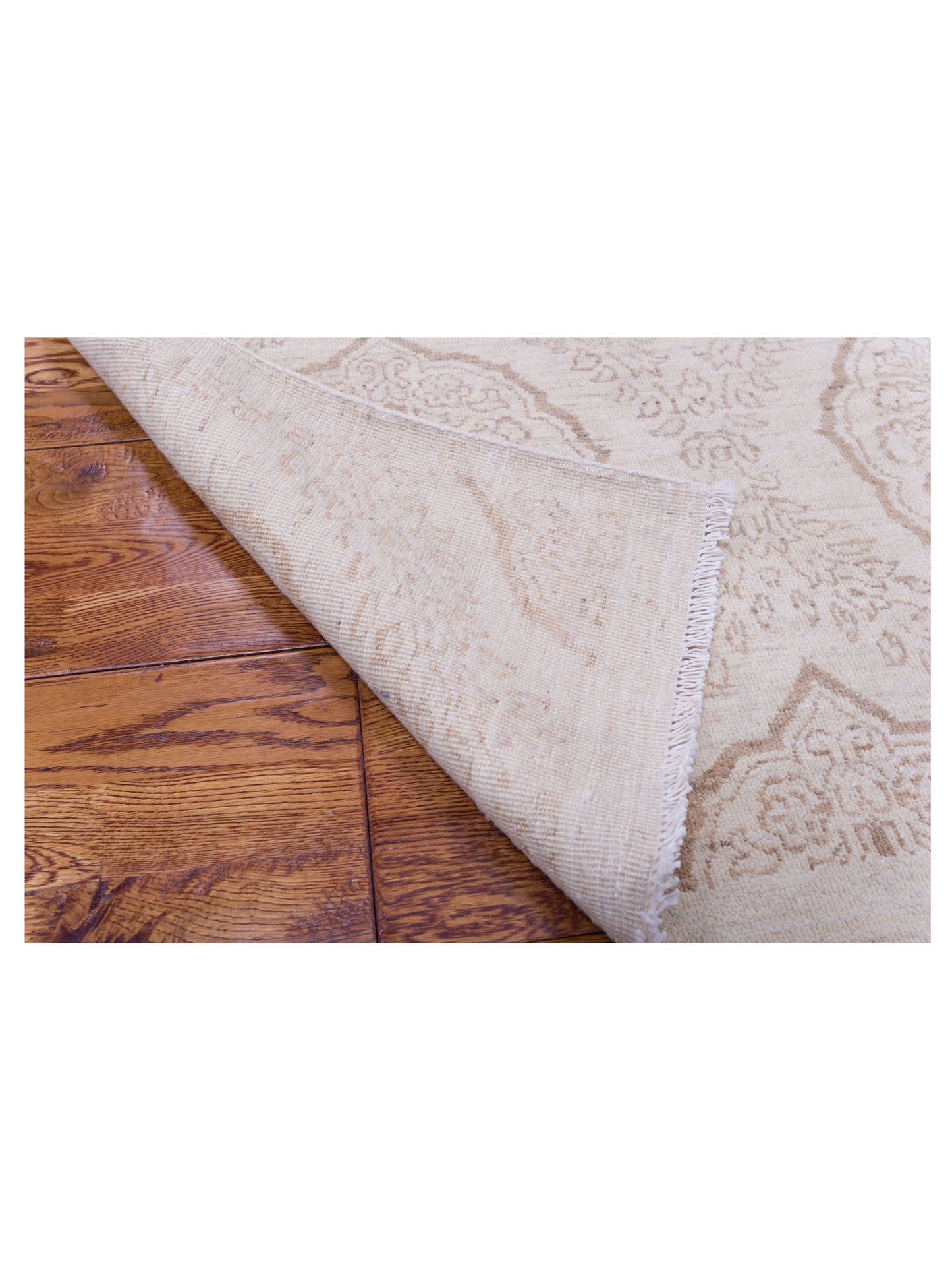 Nomad Laila 113088 Ivory Ivory Transitional Hand Knotted Rug