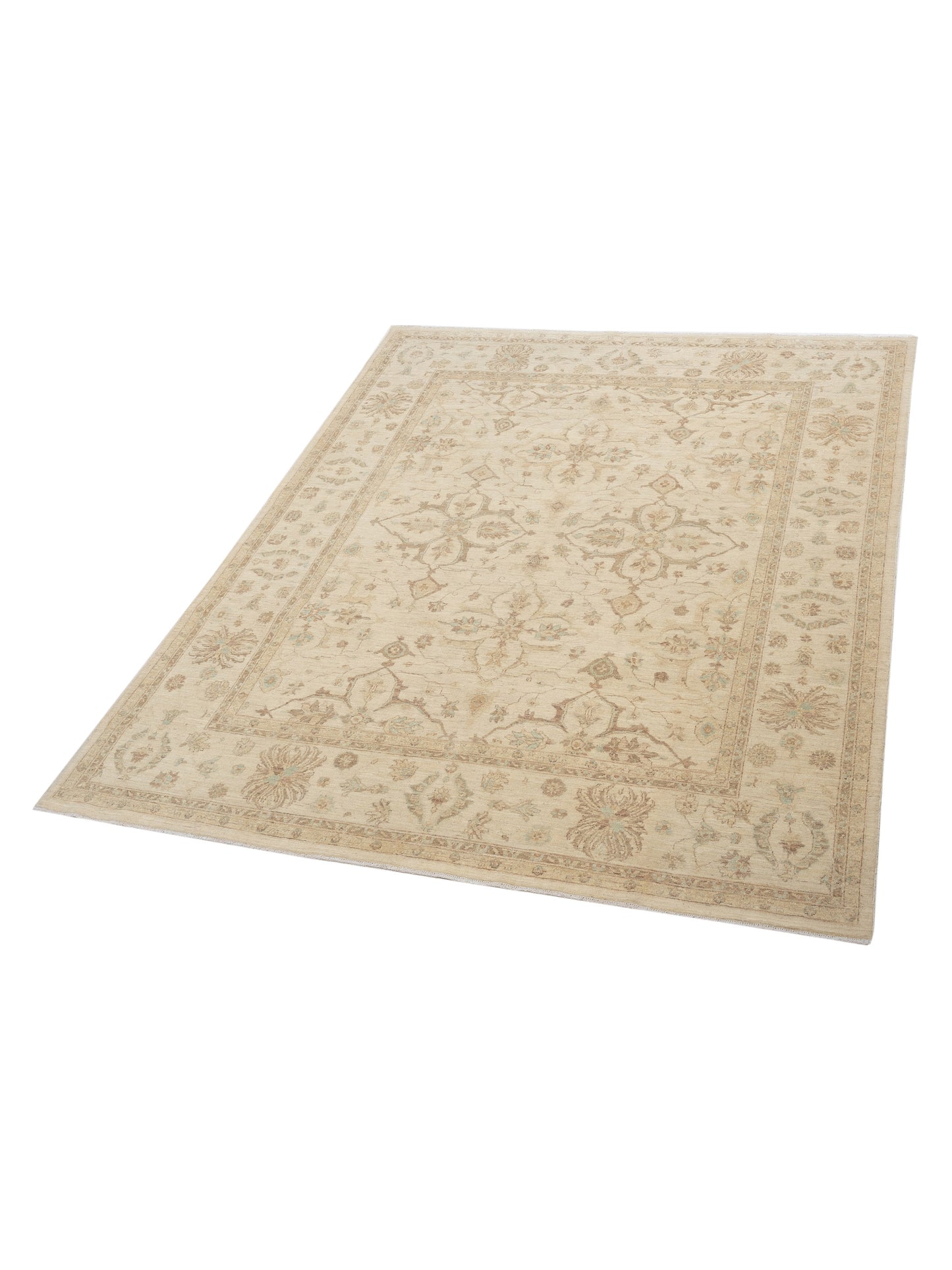 Nomad Laila 113090 Ivory Ivory Transitional Hand Knotted Rug