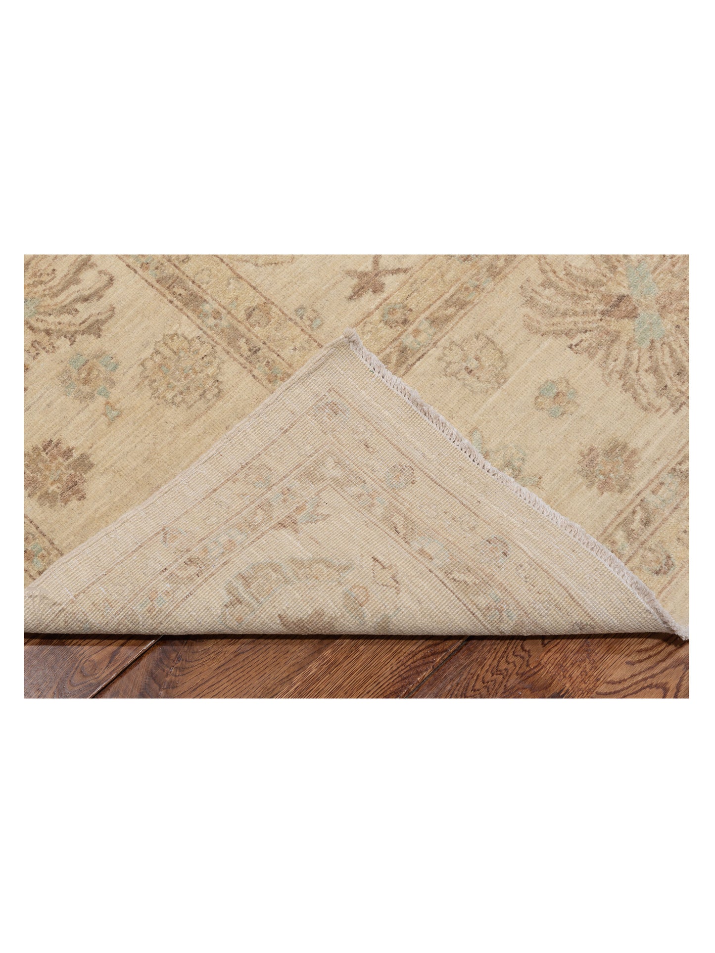 Nomad Laila 113090 Ivory Ivory Transitional Hand Knotted Rug