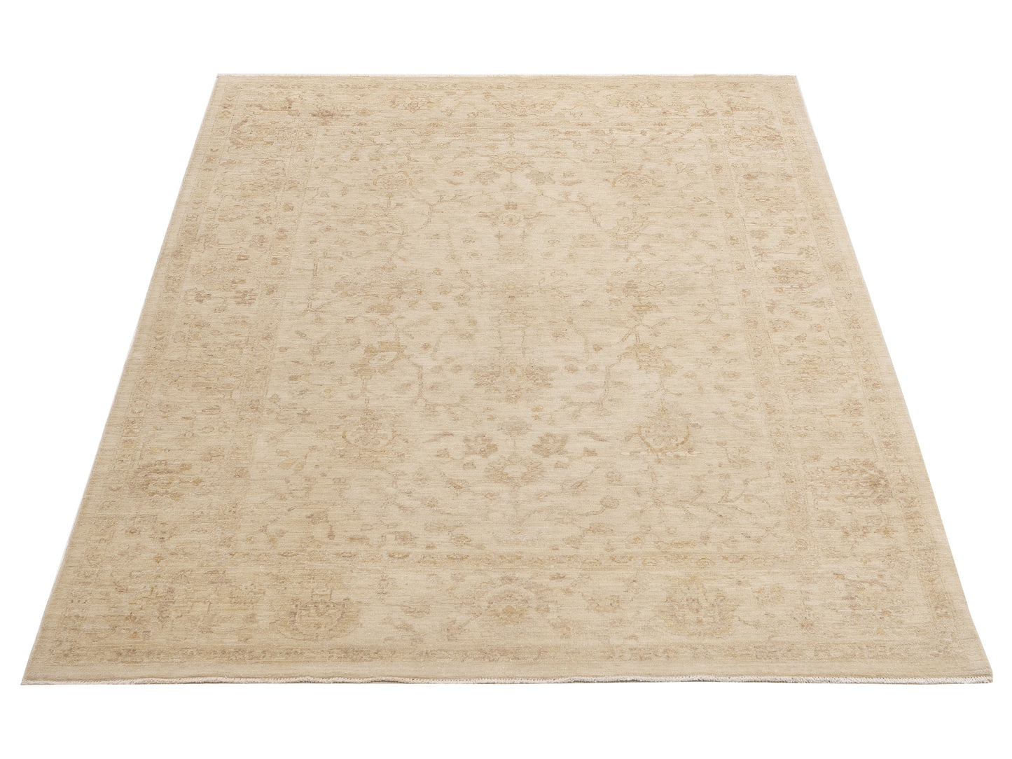 Nomad Laila 113122 Ivory Ivory Transitional Hand Knotted Rug