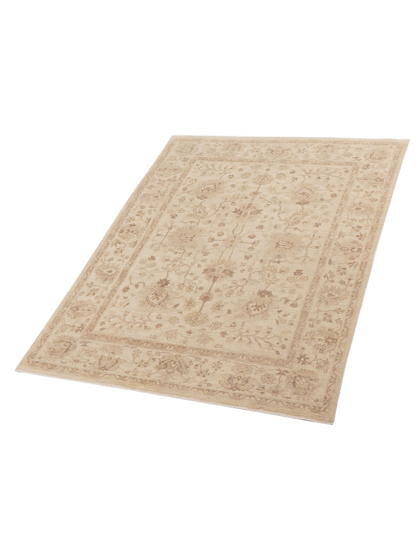 Nomad Laila 113124 Ivory Ivory Transitional Hand Knotted Rug