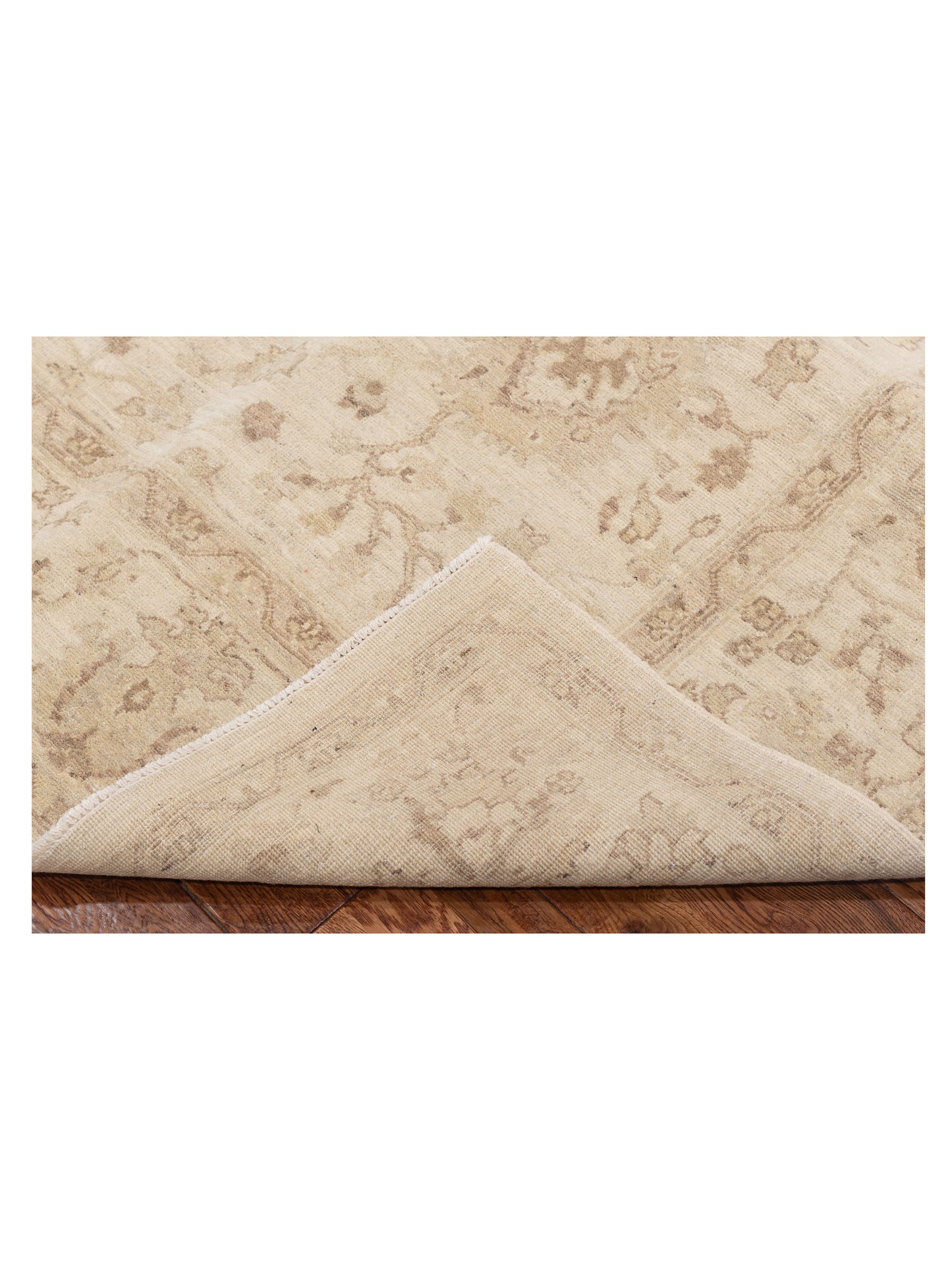 Nomad Laila 113124 Ivory Ivory Transitional Hand Knotted Rug