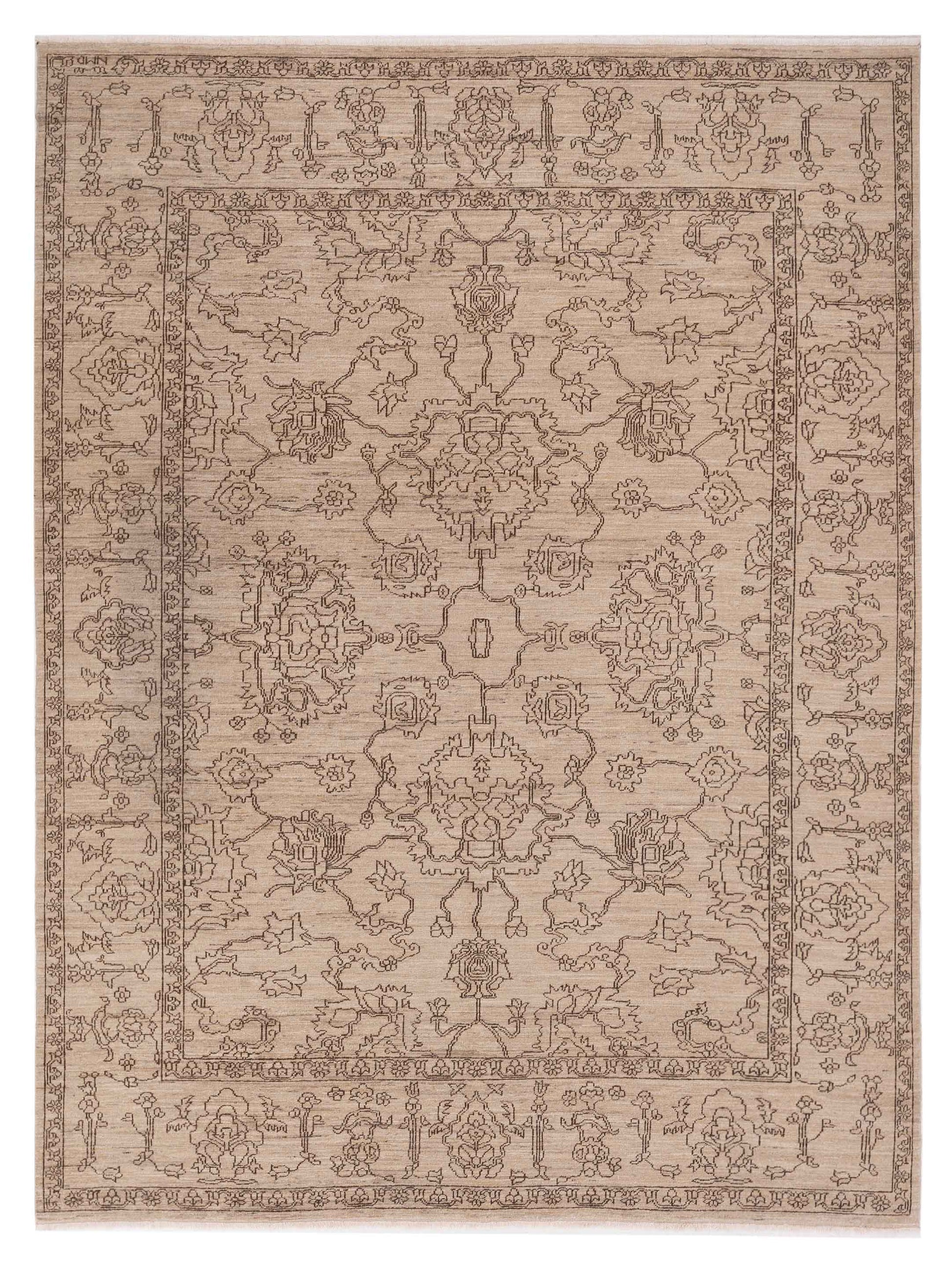 Pasha Ceyhan Opal Beige Transitional Hand Knotted Rug