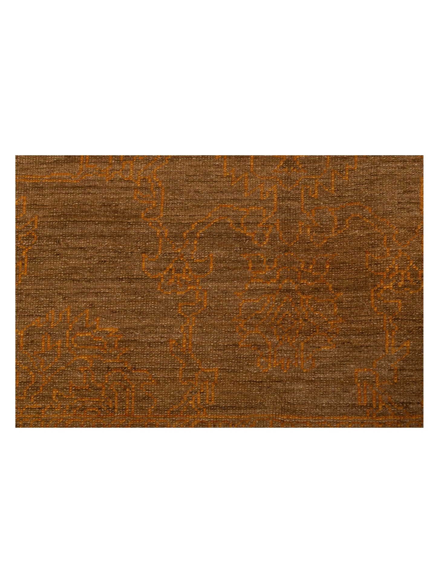 Pasha Ceyhan Jade Brown Gold Transitional Hand Knotted Rug