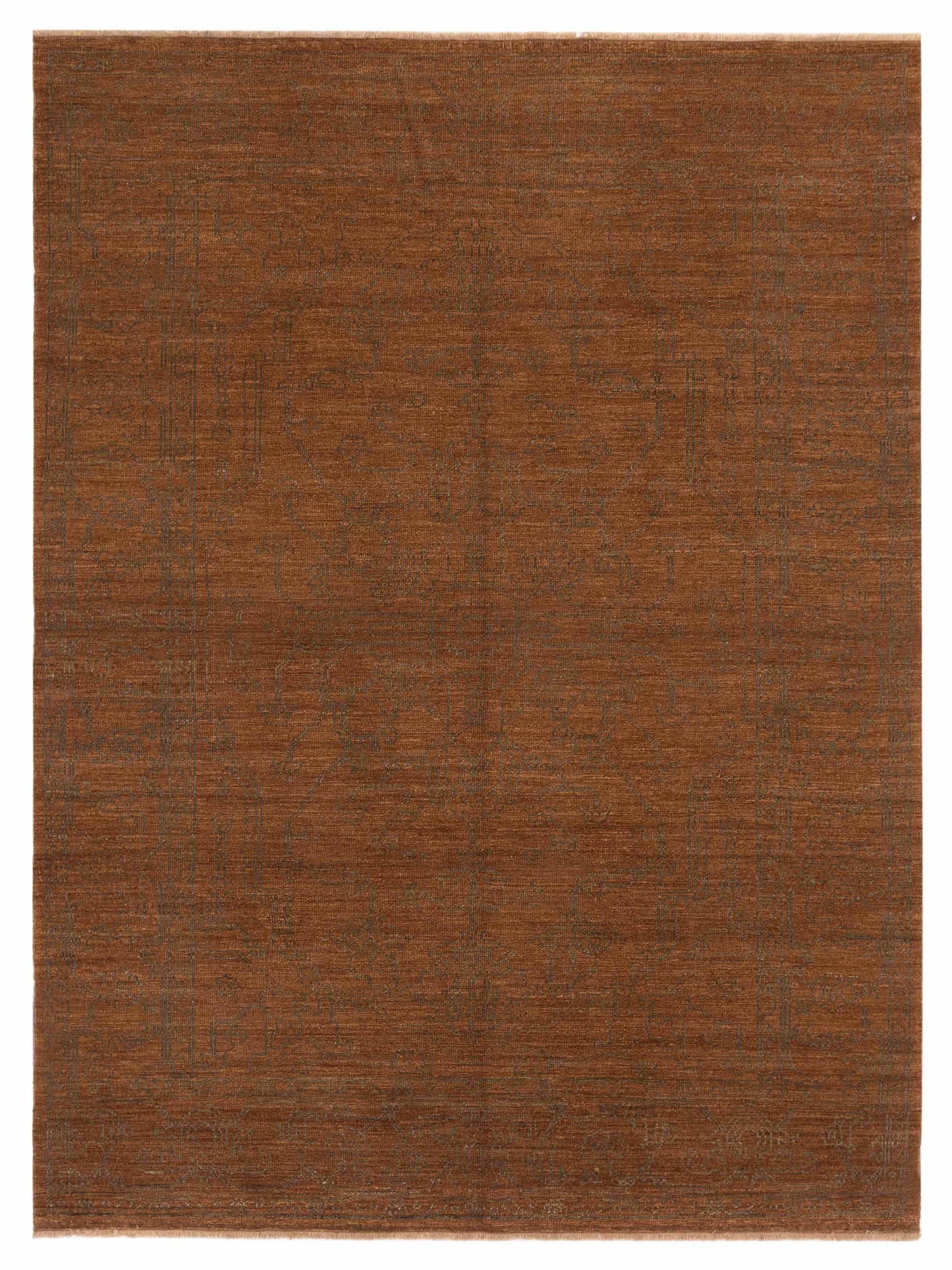 Pasha Ceyhan Agate Brown Transitional Hand Knotted Rug