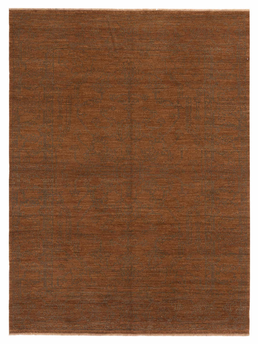 Pasha Ceyhan Agate Brown Transitional Hand Knotted Rug